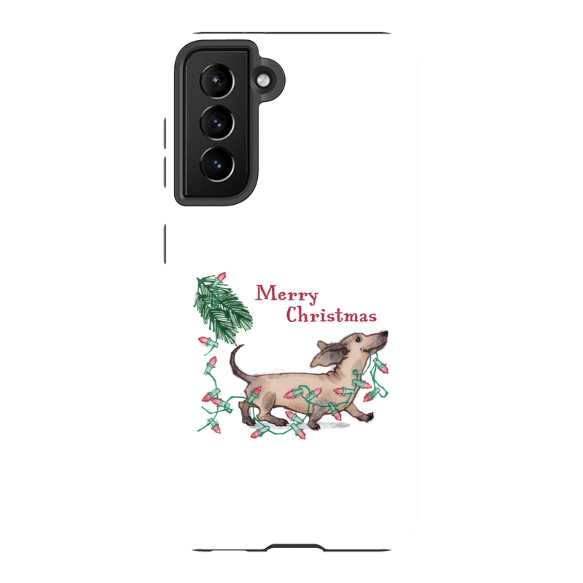 Samsung Tough Case - Christmas Dachshund By Liane Payne