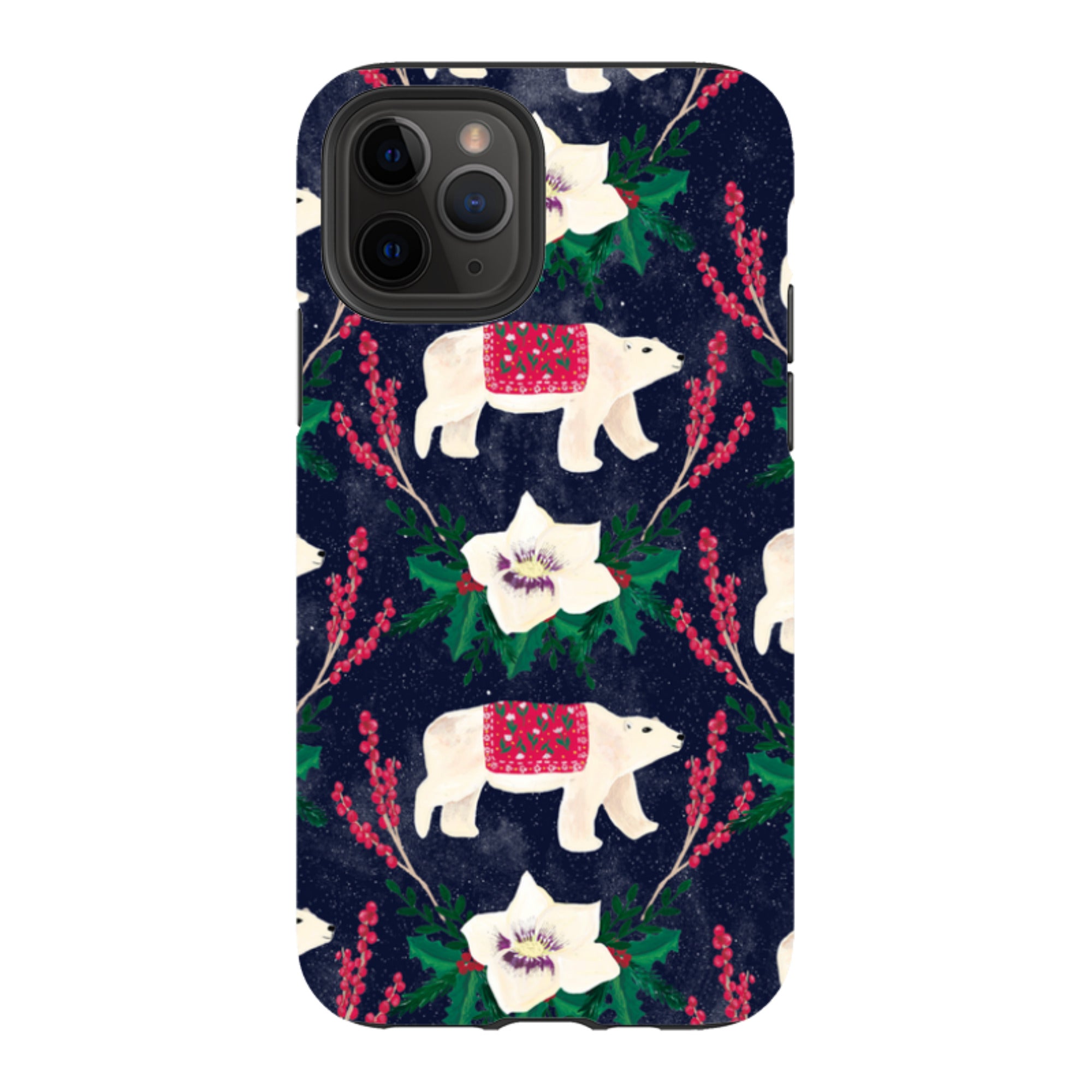 iPhone Tough Case - Midnight Polar Bears By Abby Jacobs