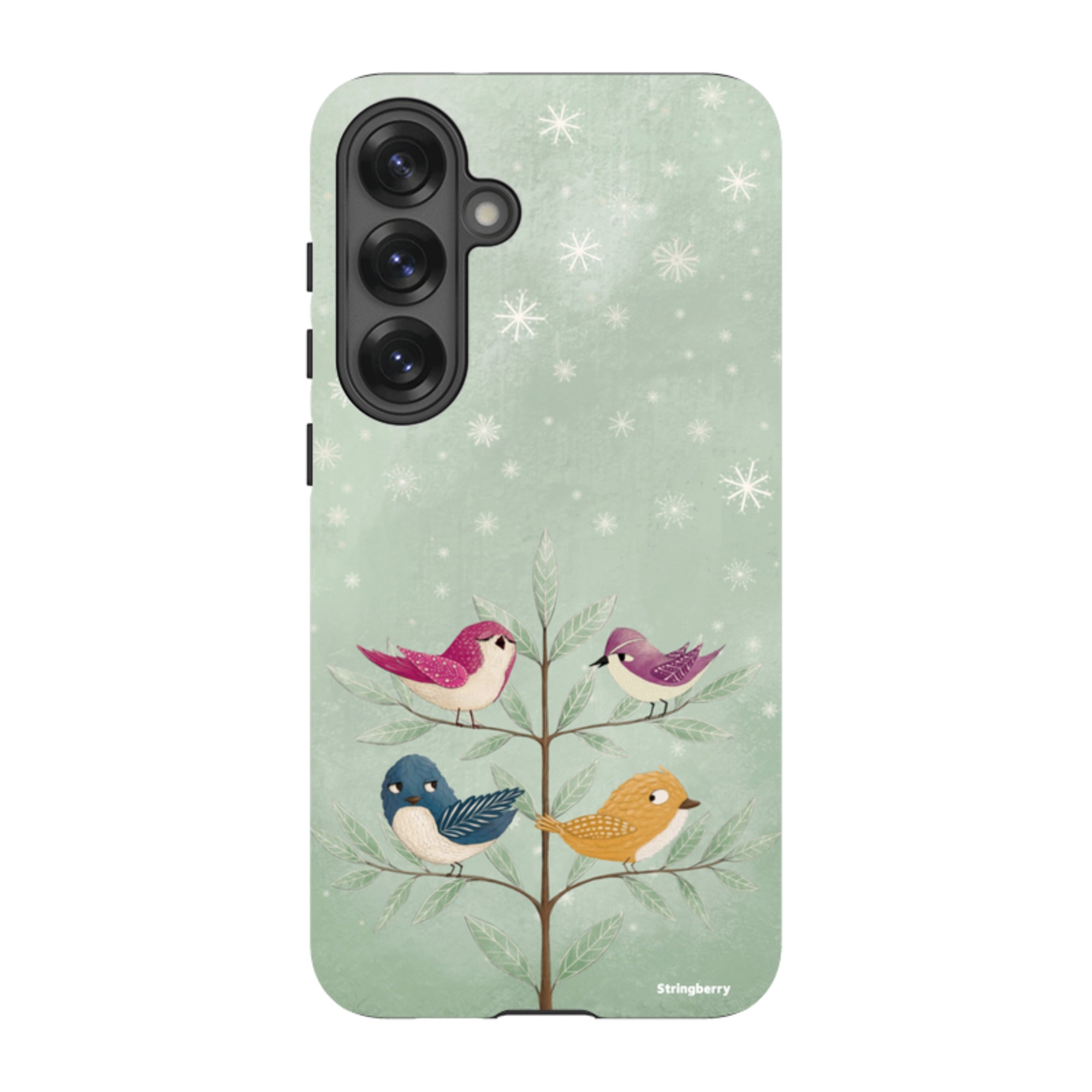 Samsung Tough Case - Garden Birds Aqua By Maja Lindberg