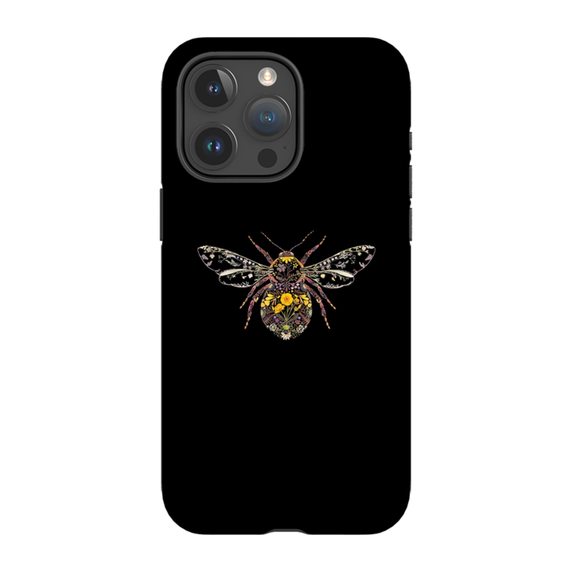 iPhone MagSafe Tough Case -  Floral Bumble Bee By Helen Ahpornsiri