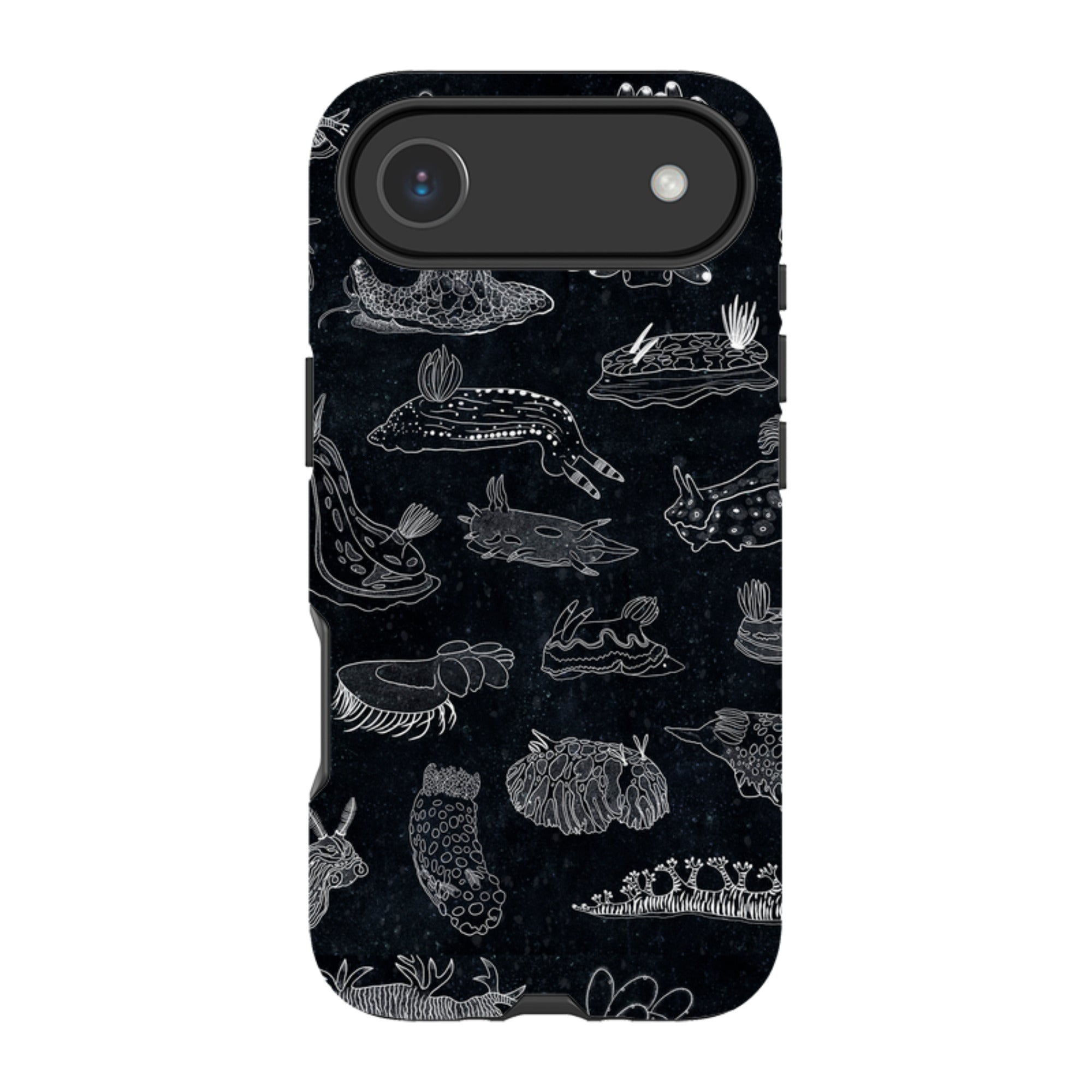 iPhone Tough Case - Nudibranch Line Drawing By Katherine Quinn