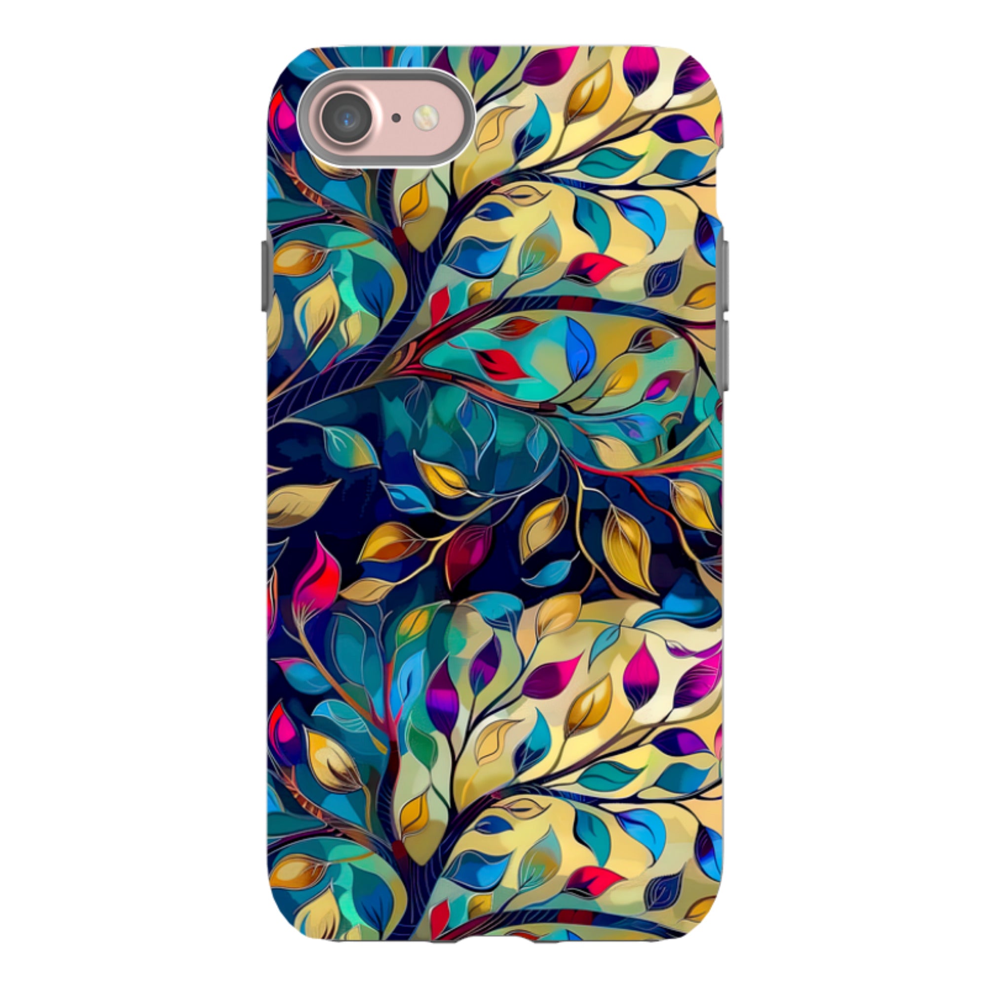 iPhone Case - Teal Leaves