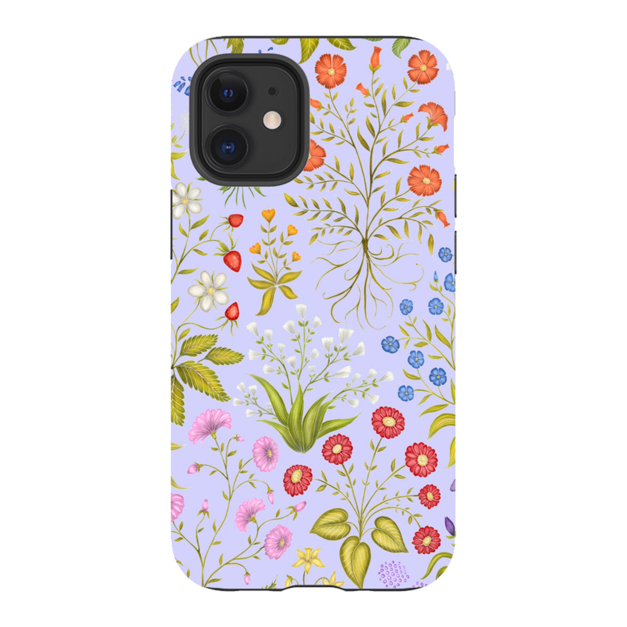 iPhone Tough Case - Fleurs Blue By Catherine Rowe