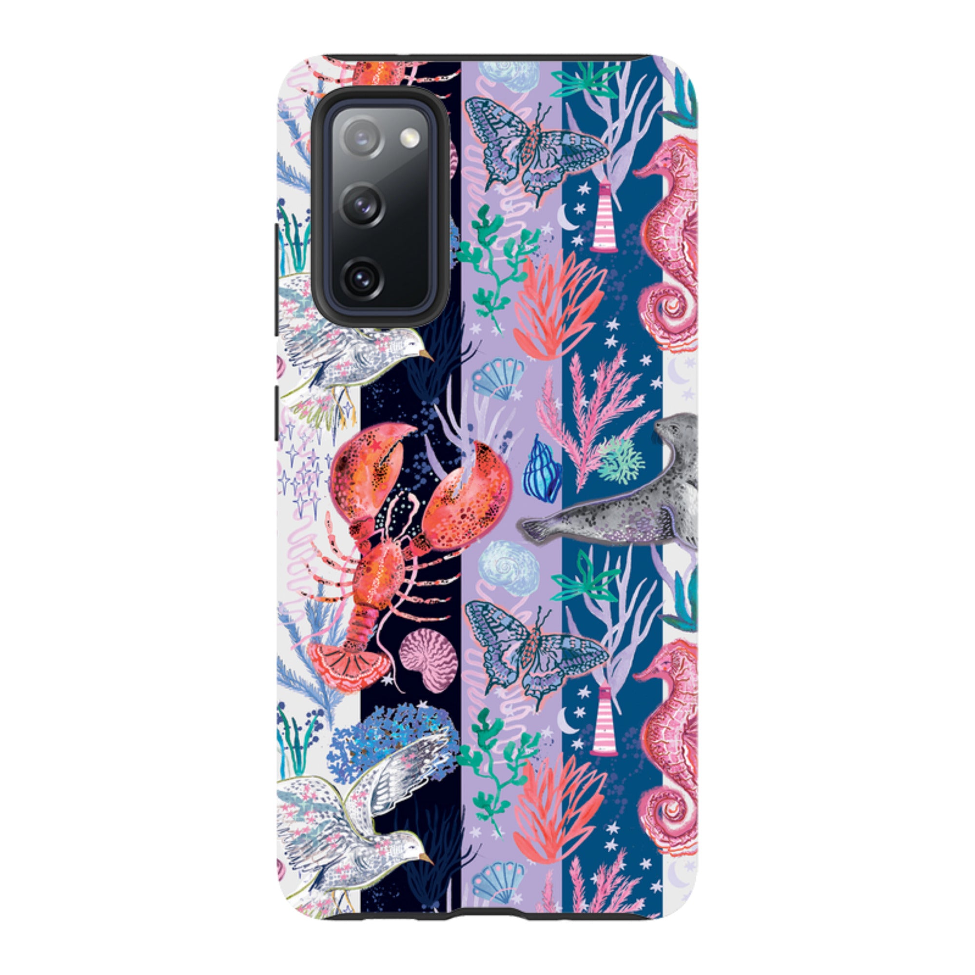 Samsung Tough  Case - Coastal Calling Stripe II By Emma Frances Grant