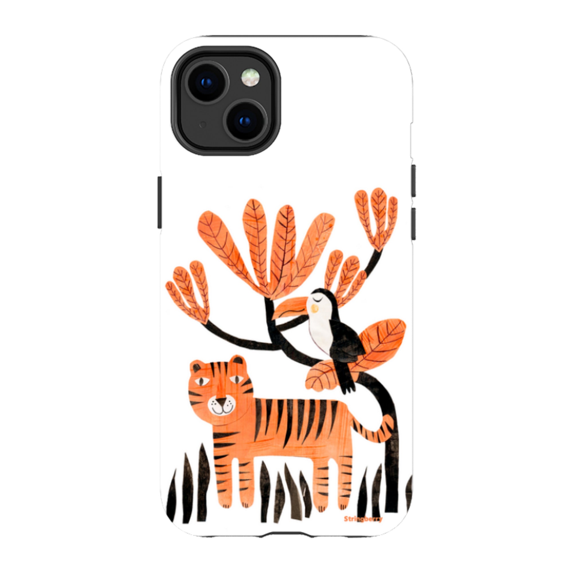 iPhone MagSafe Tough Case - Tiger and Toucan By Tracey English