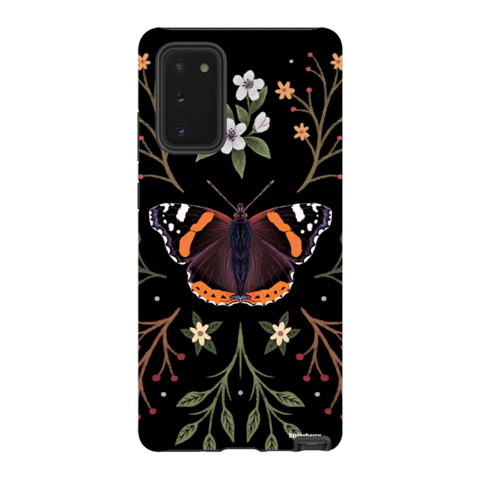 Samsung Tough Case - Red Admiral Butterfly By Anna Stead