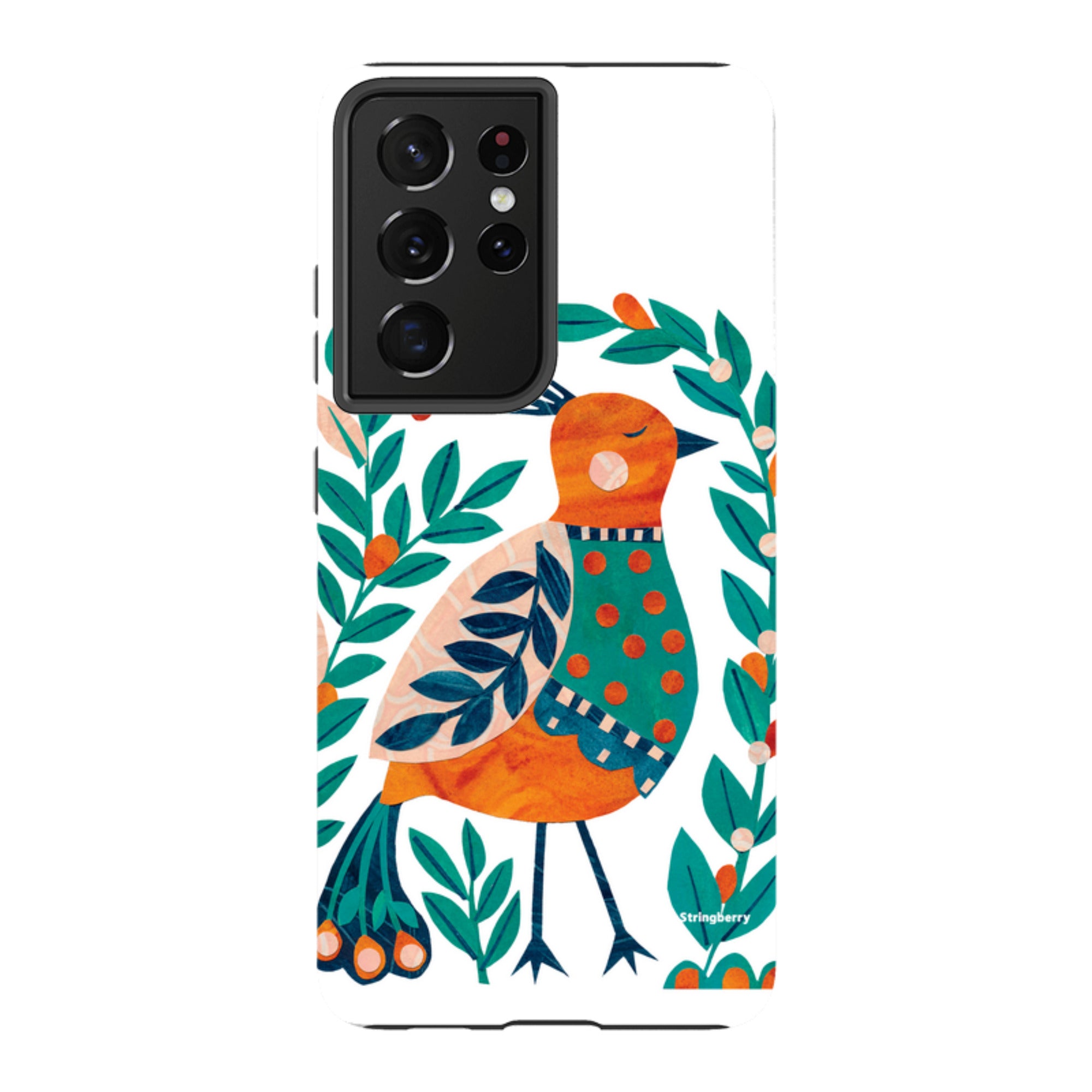 Samsung Tough Case - Folk Peacock By Tracey English