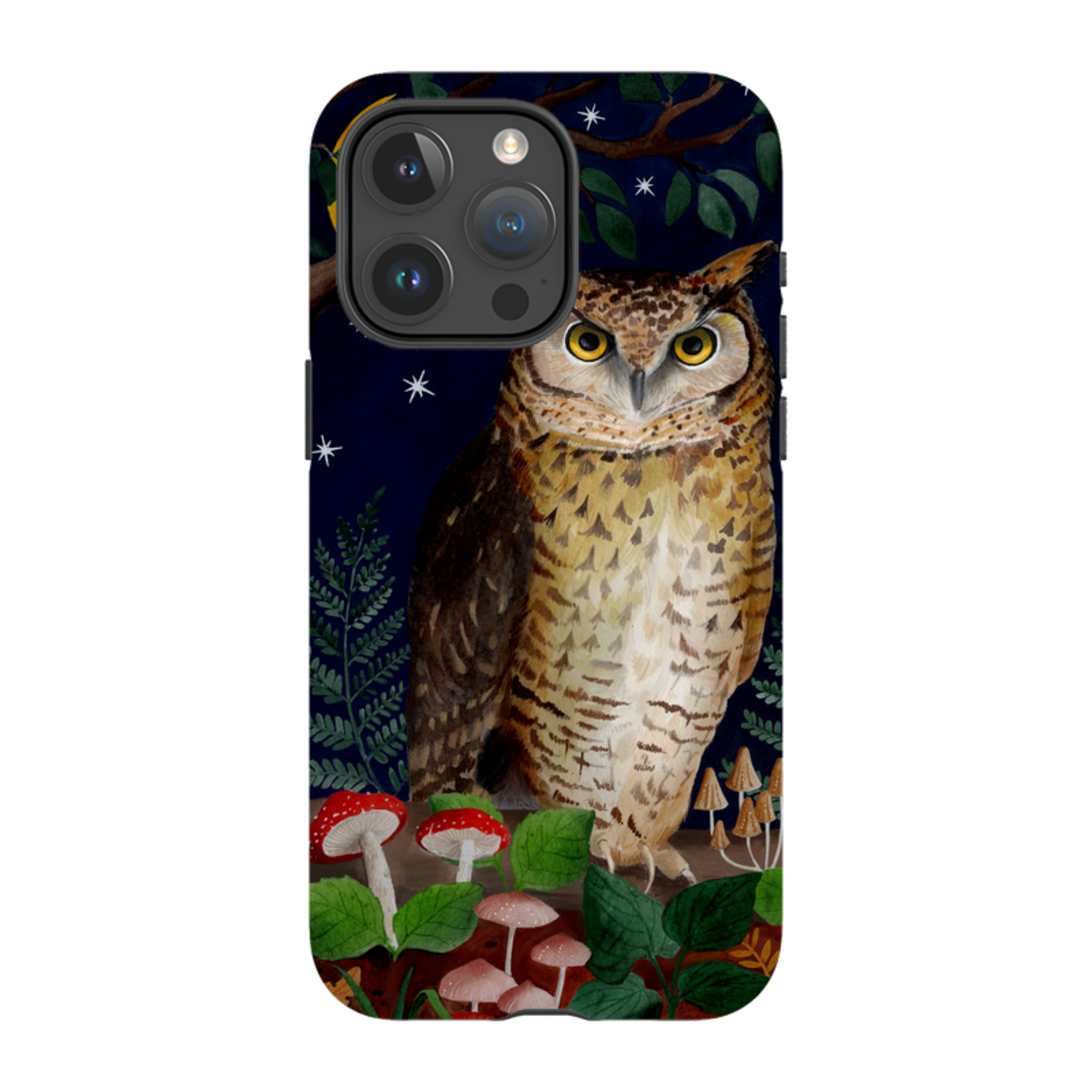 iPhone Tough Case - Mushroom Owl By Bex Parkin