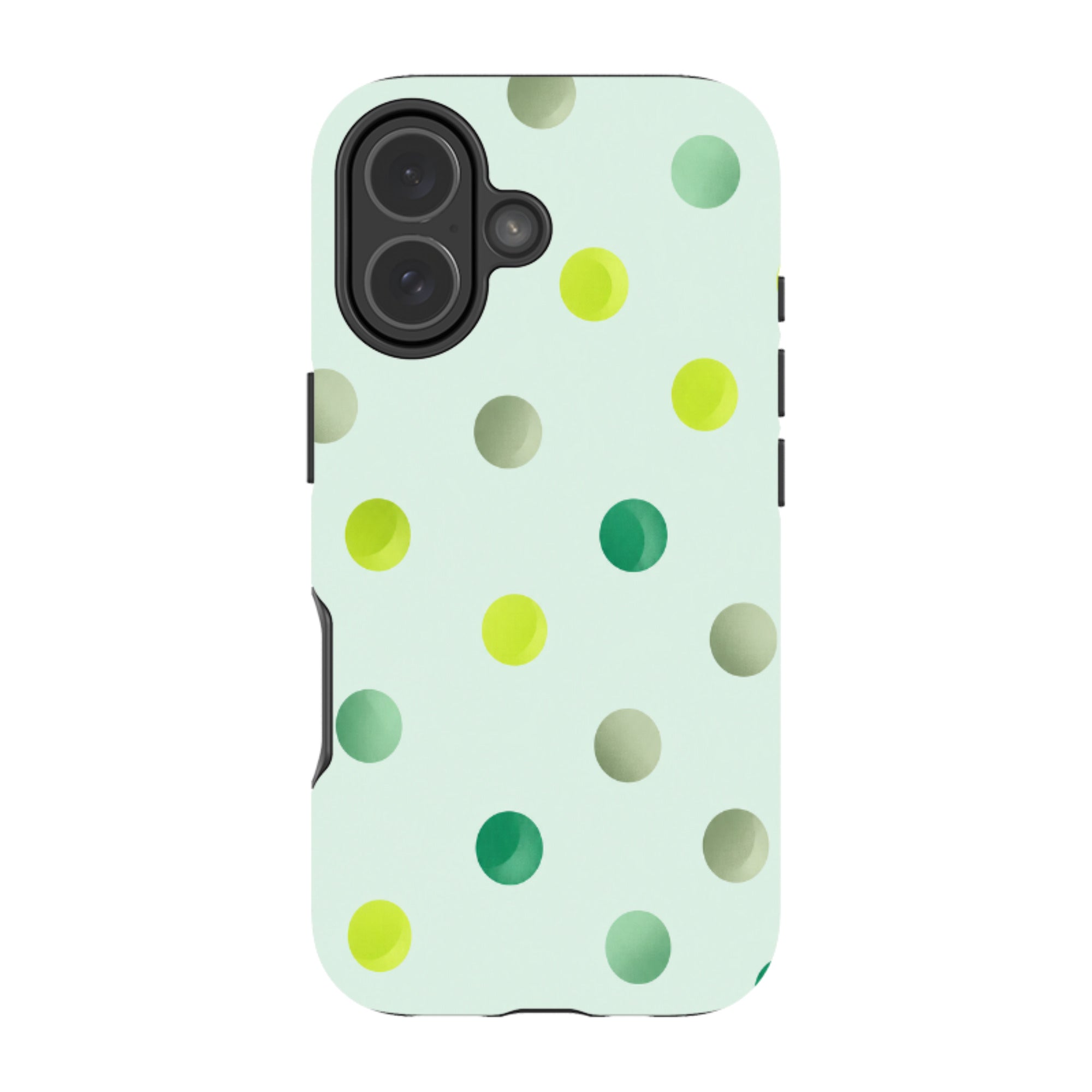 iPhone Tough Case - Mint Polka Dot