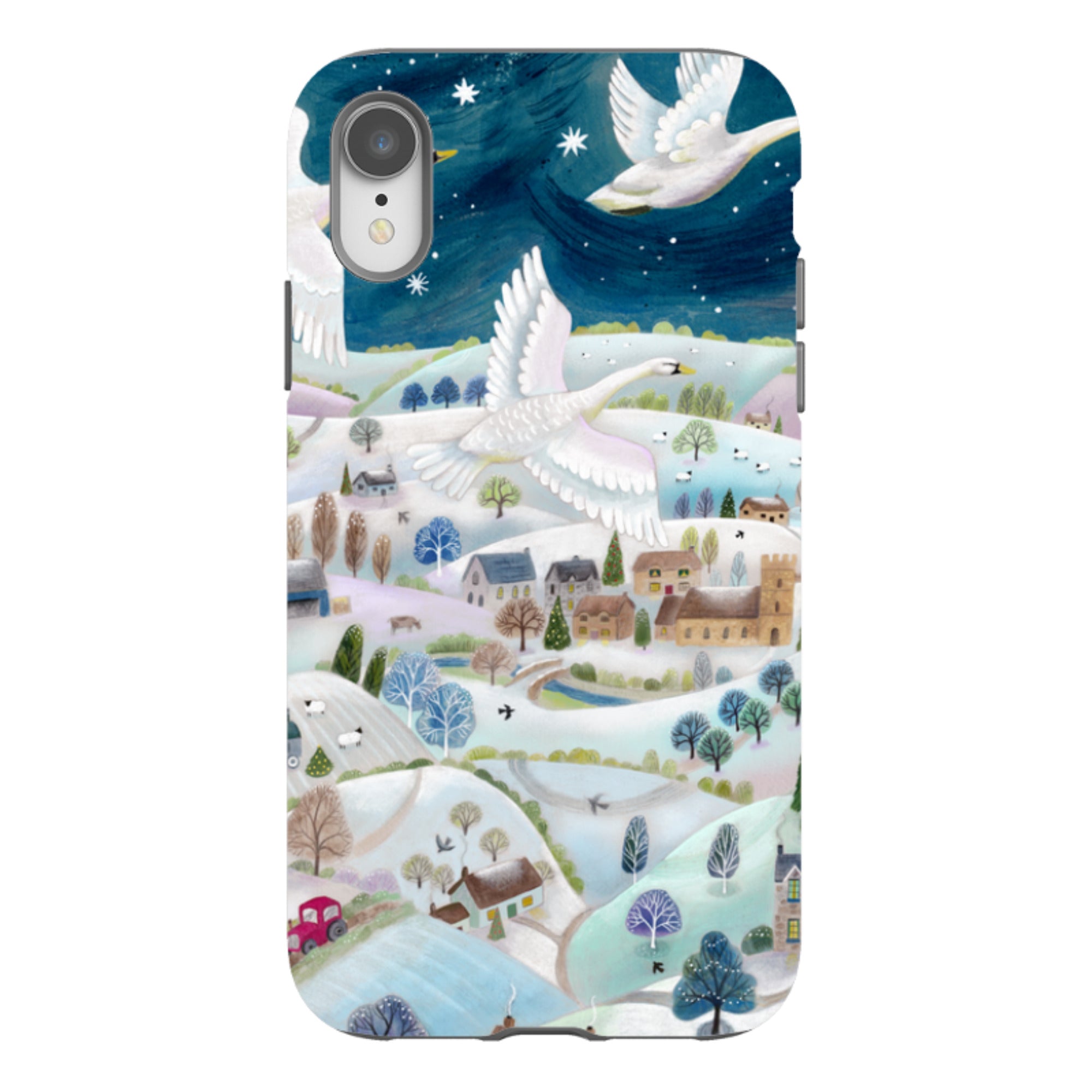 iPhone Tough Case - Winter Swans By Bex Parkin