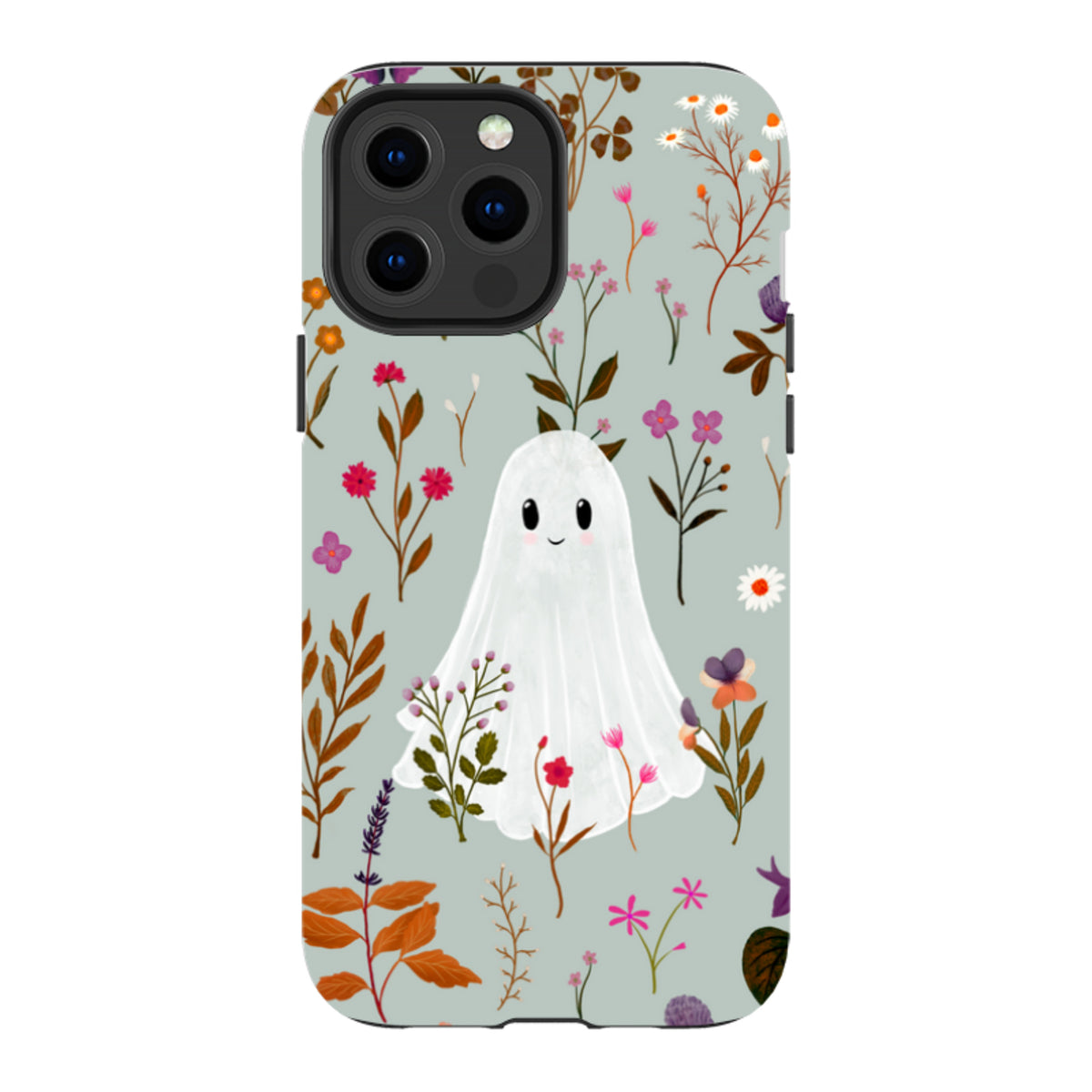 iPhone Tough Case - Ghost in the Garden - Dusty Gourd Multi By Katherine Quinn