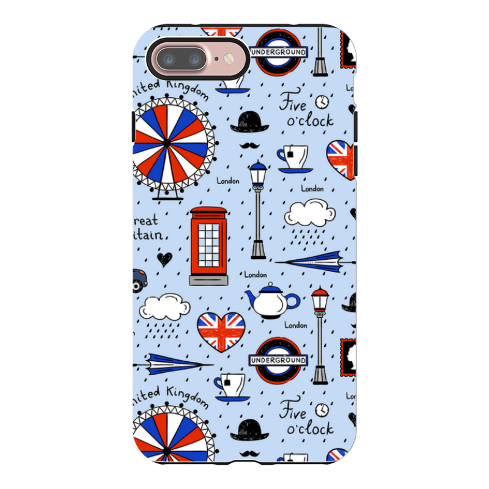 iPhone Tough Case - Blue London
