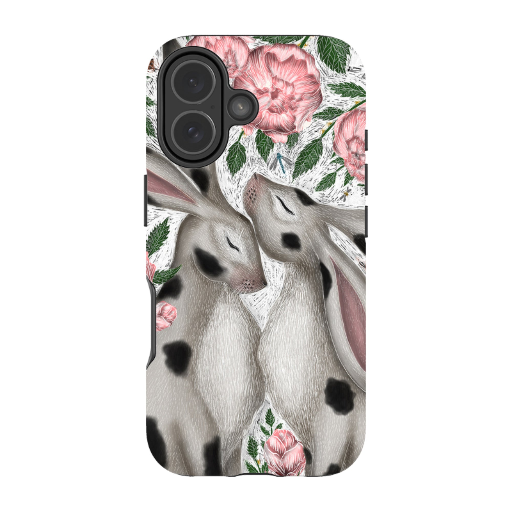 iPhone MagSafe Tough Case -  Hares and Peonies By Catherine Rowe