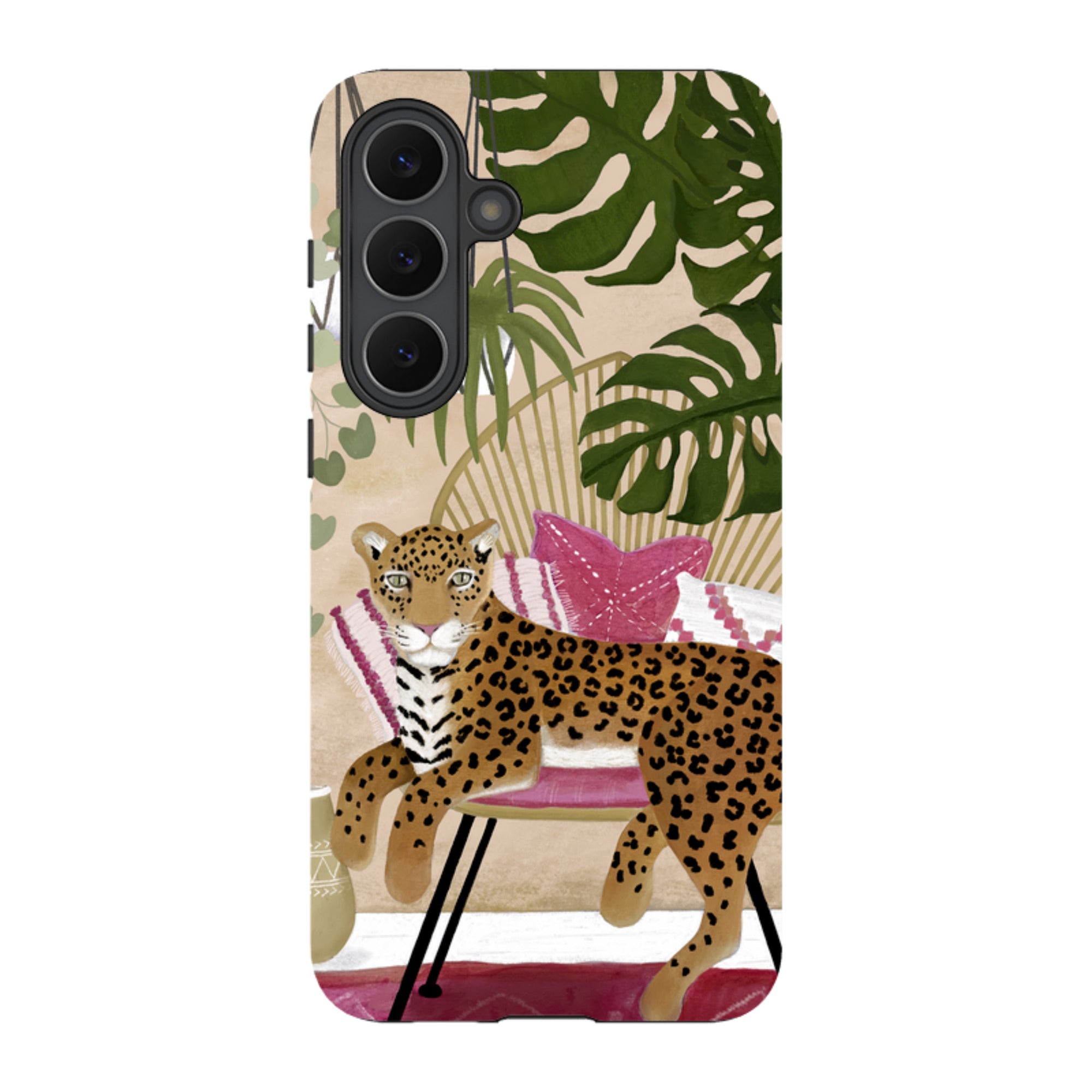 Samsung Tough Case - Boho Leopard Cream By Bex Parkin