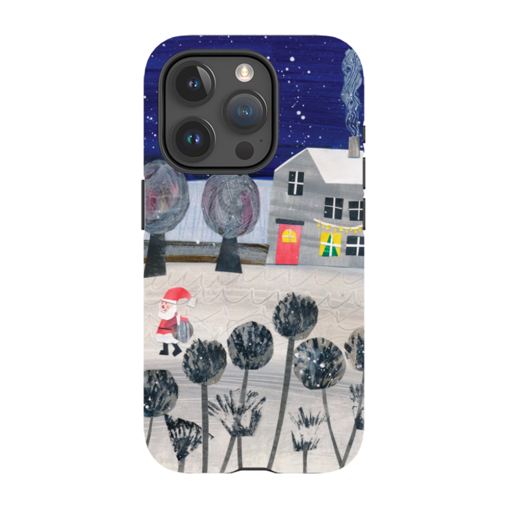 iPhone Tough Case - Santa By Tracey English
