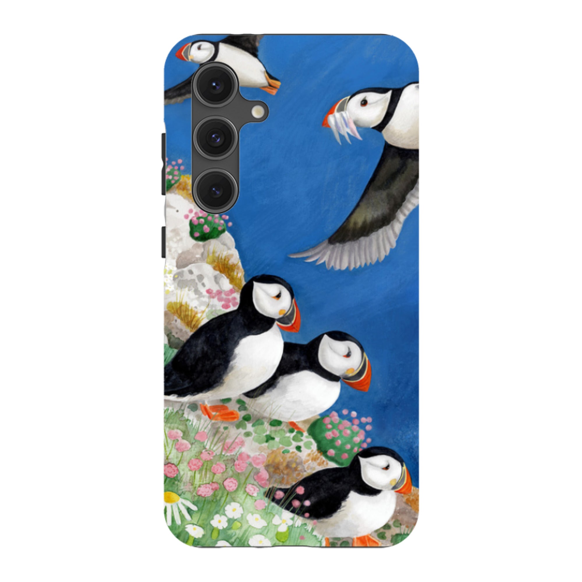 Samsung Tough Case - Puffins By Bex Parkin