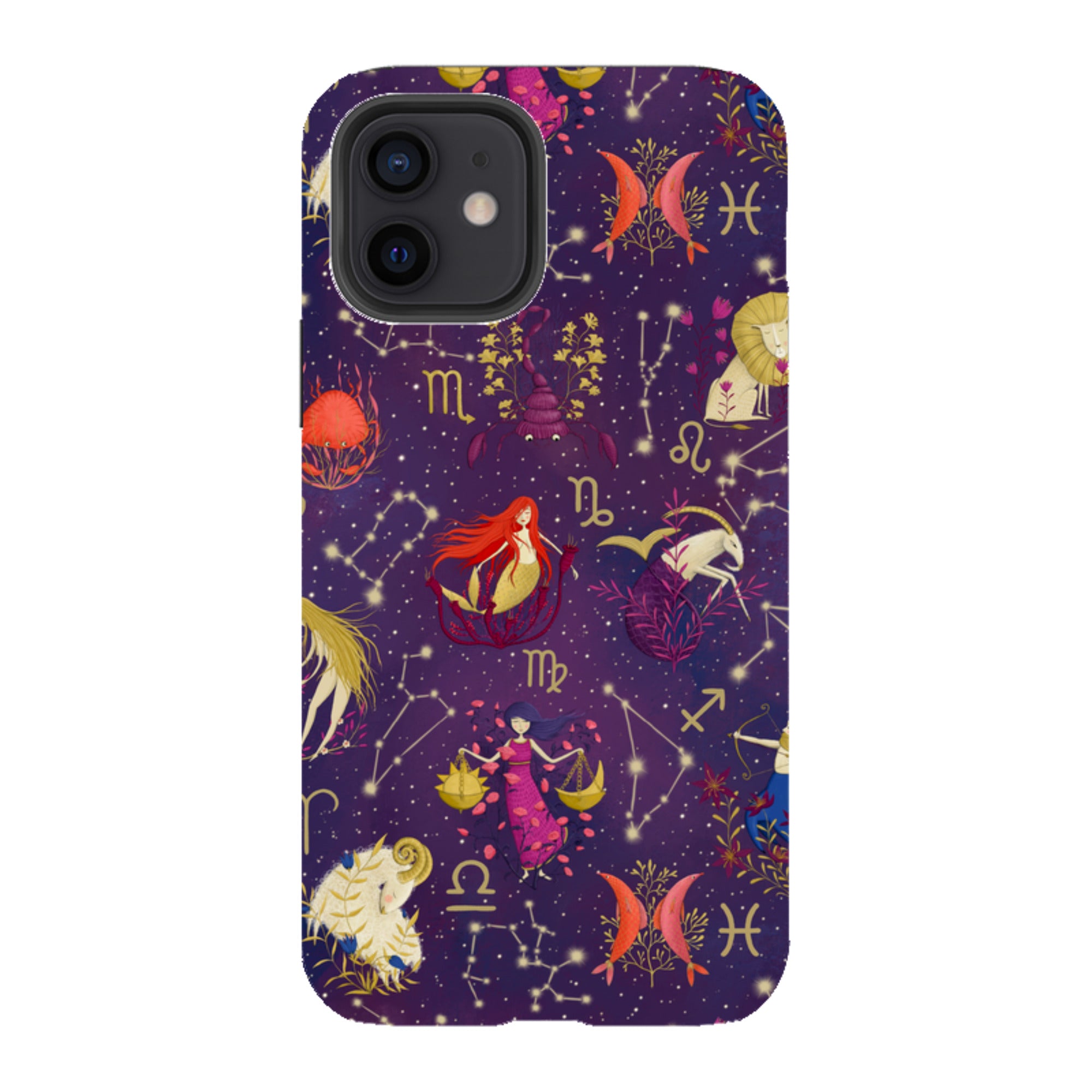 iPhone Tough Case - Zodiac Pattern By Maja Lindberg
