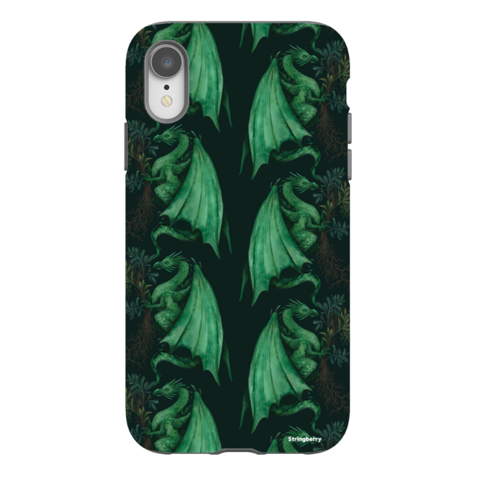 iPhone Tough Case - Arbor Dragon Pattern By Anna Stead