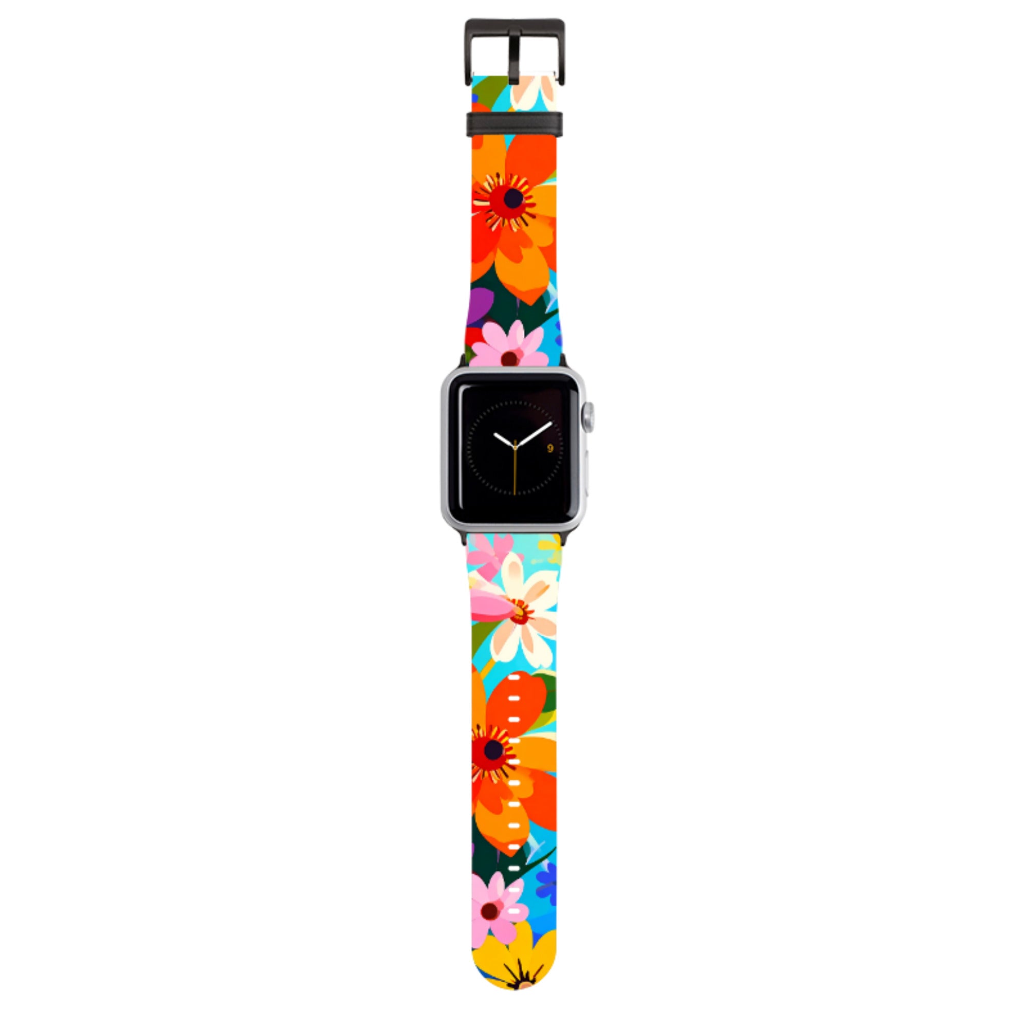 Rainbow Floral Apple Watch Strap