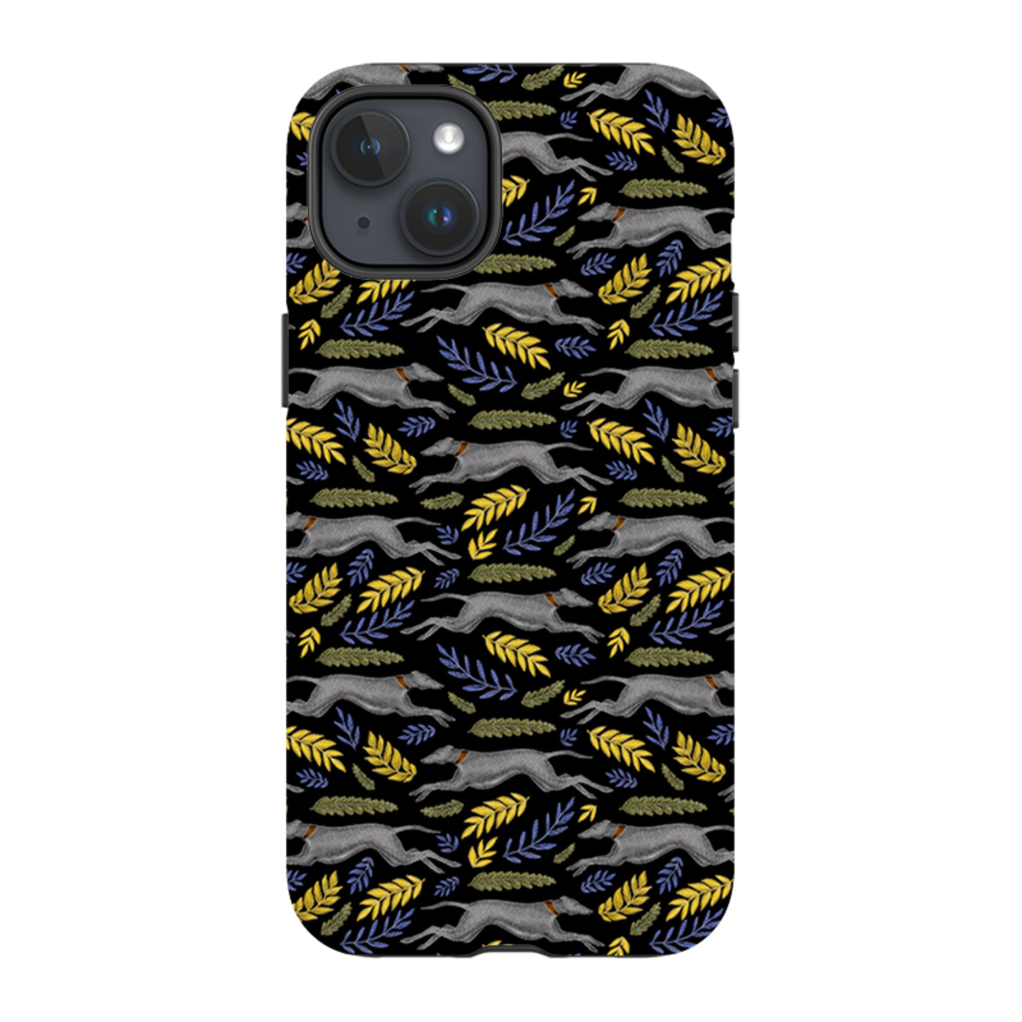 iPhone Tough Case - Greyhound Pattern By Catherine Rowe