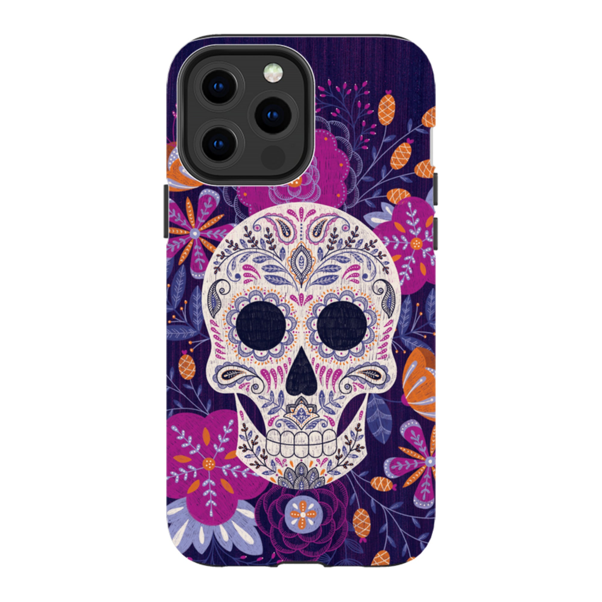 iPhone MagSafe Tough Case -  Sugar Skull By Jenny Zemanek