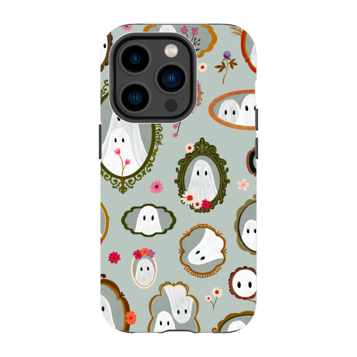 iPhone Tough Case - Framed Ghosts - Dusty Gourd By Katherine Quinn