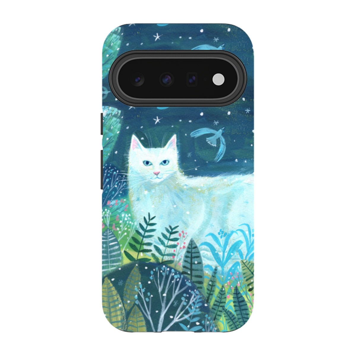 Google Tough Case - White Cat By Mary Stubberfield