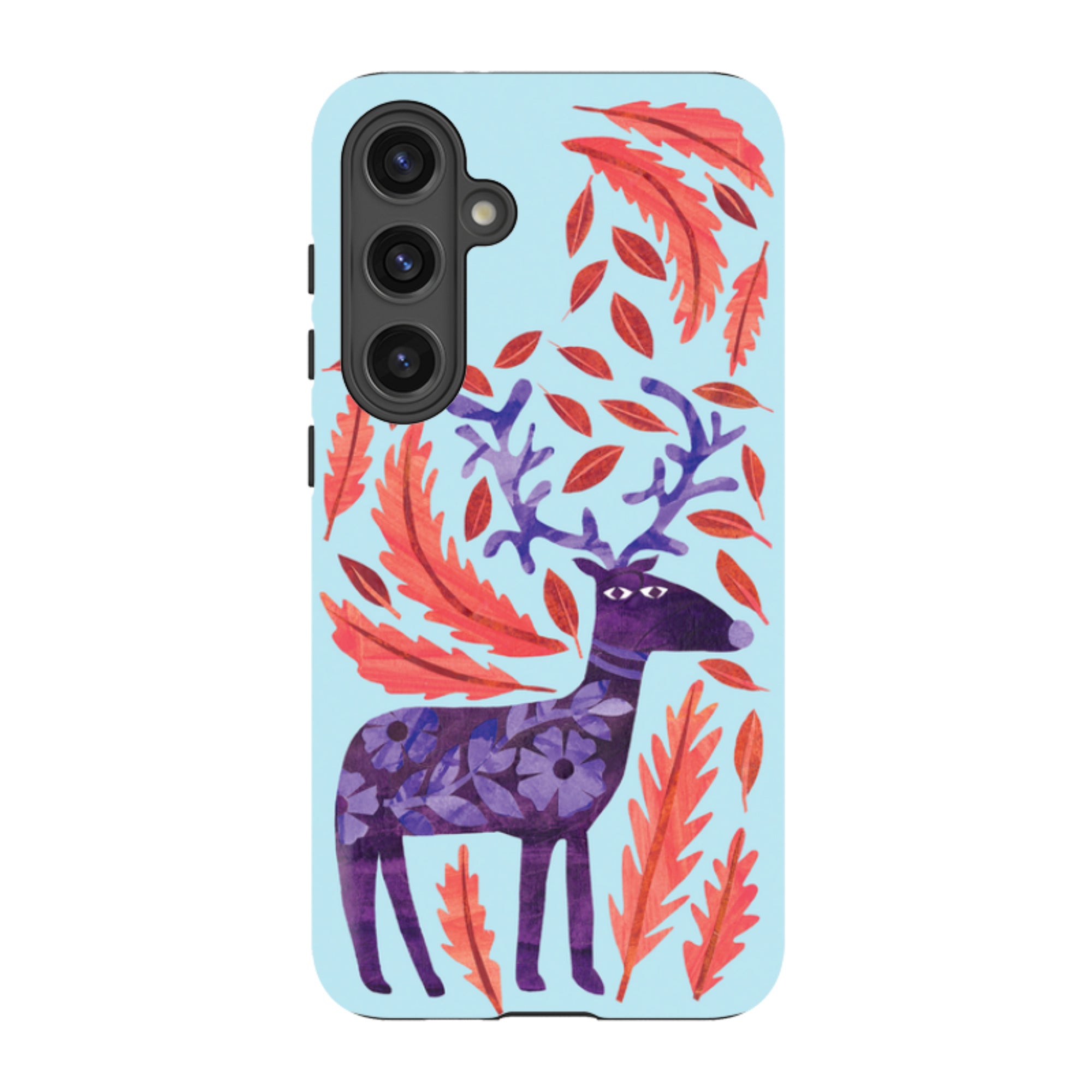 Samsung Tough Case - Purple Reindeer By Tracey English