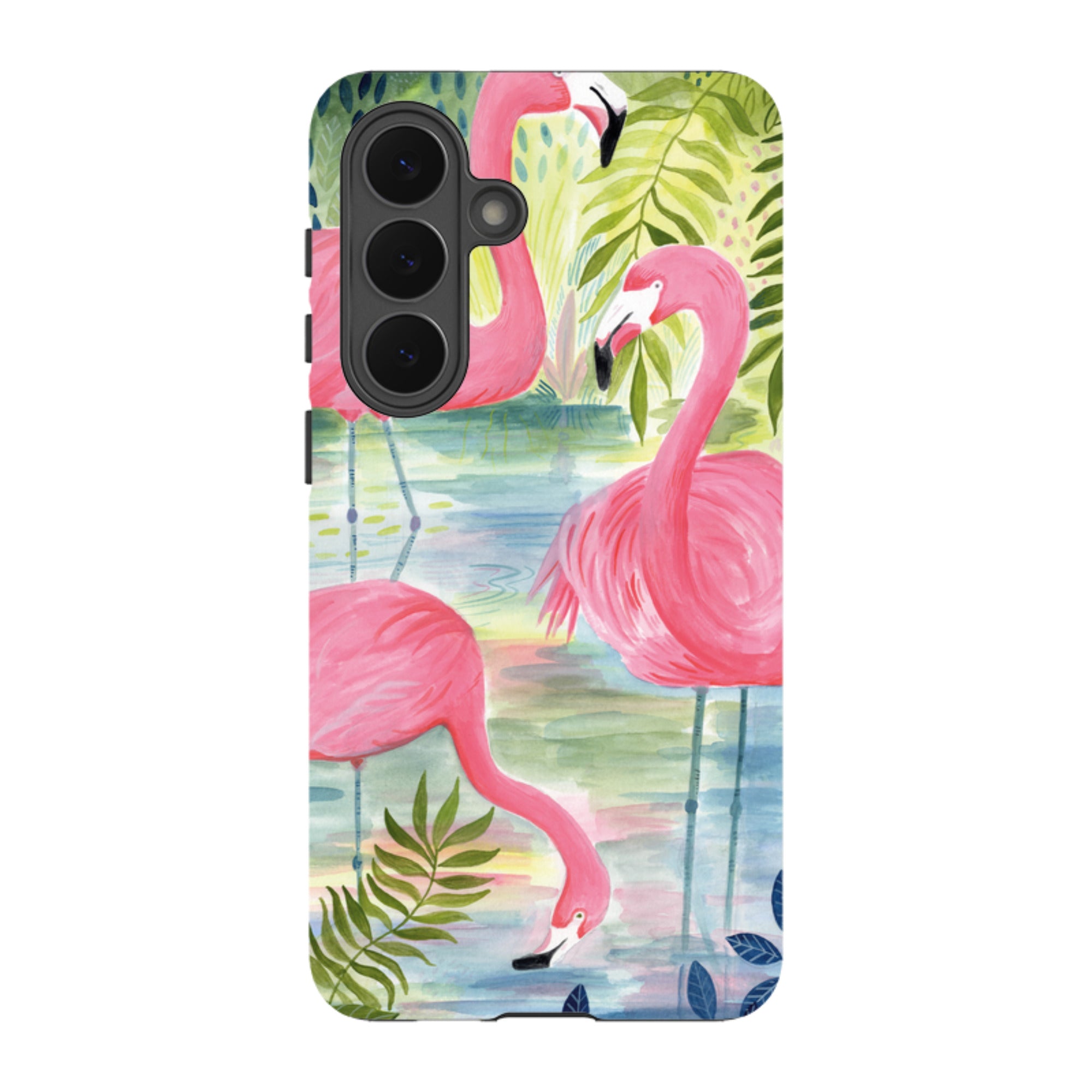 Samsung Tough Case - Three Flamingo By Bex Parkin