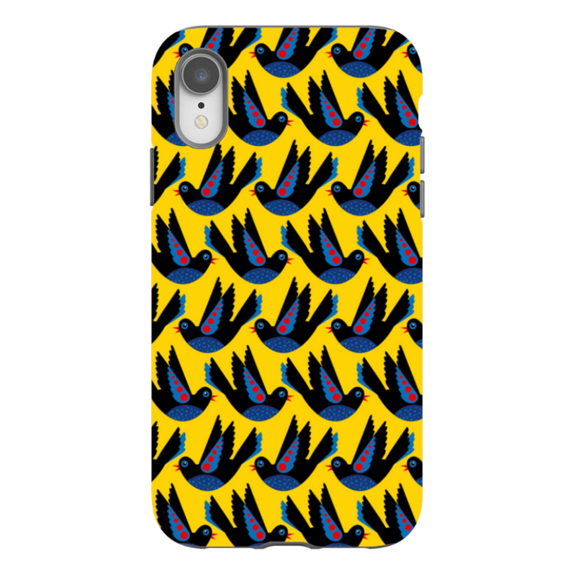 iPhone Tough Case - Black Bird By Patternistas