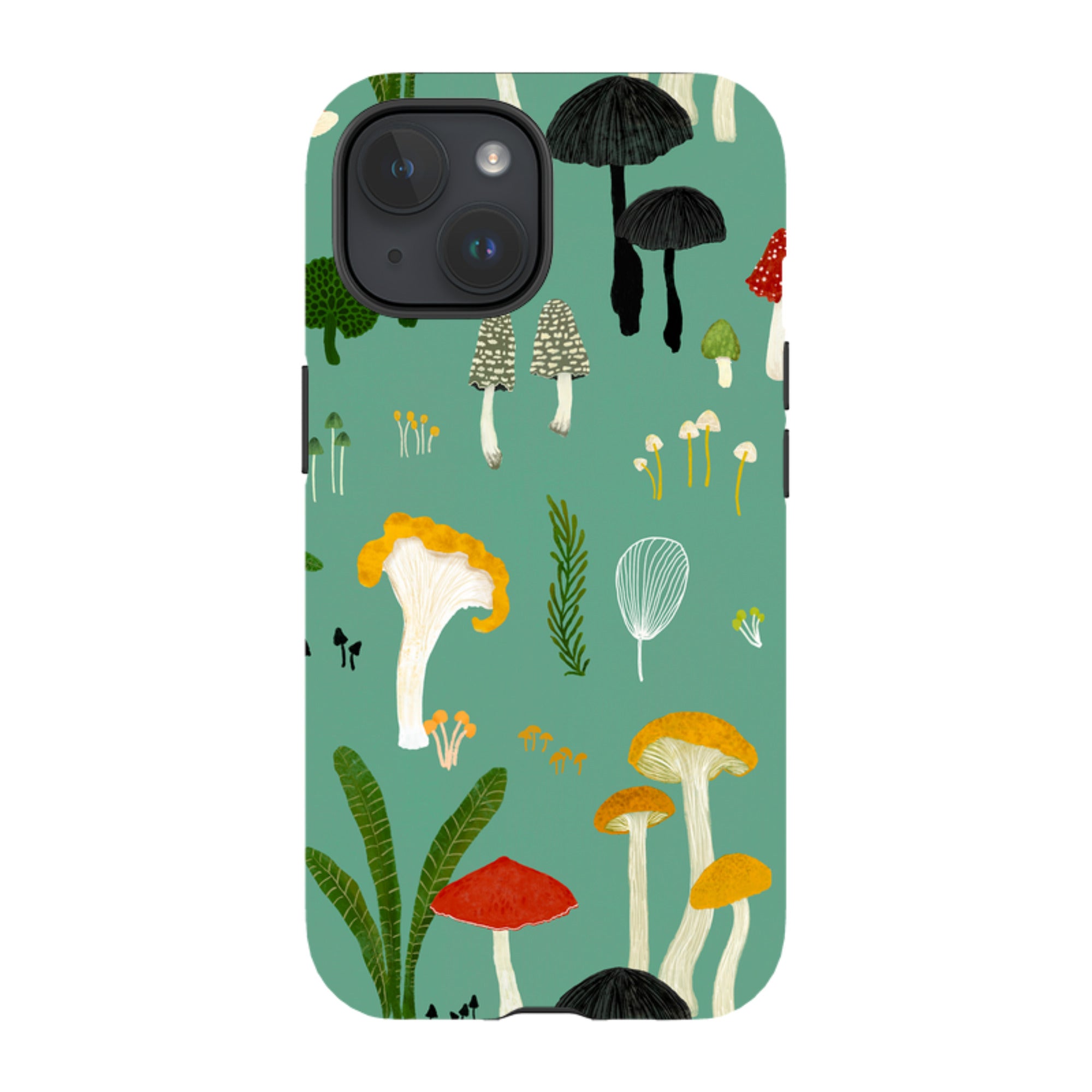 iPhone MagSafe Tough Case - Mushroom Pattern By Katherine Quinn