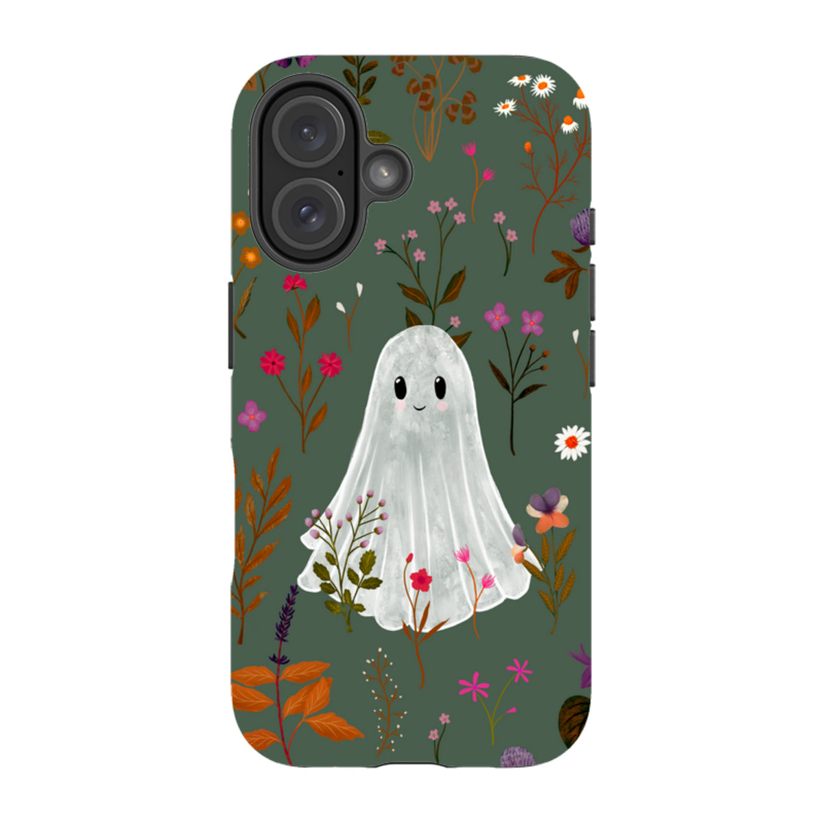 iPhone Tough Case - Ghost in the Garden - Pine Multi By Katherine Quinn
