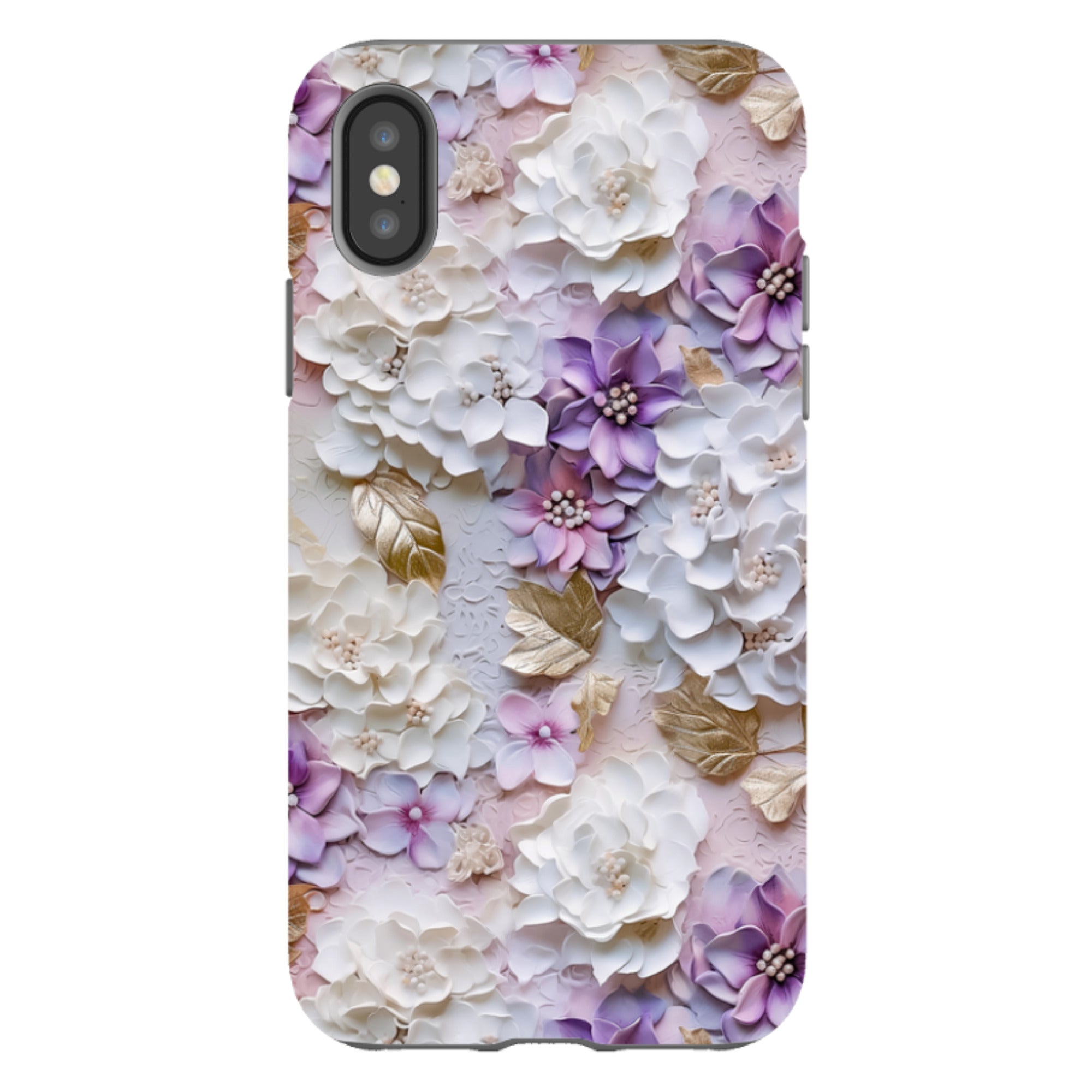 iPhone Tough Case -Gold & Mauve II