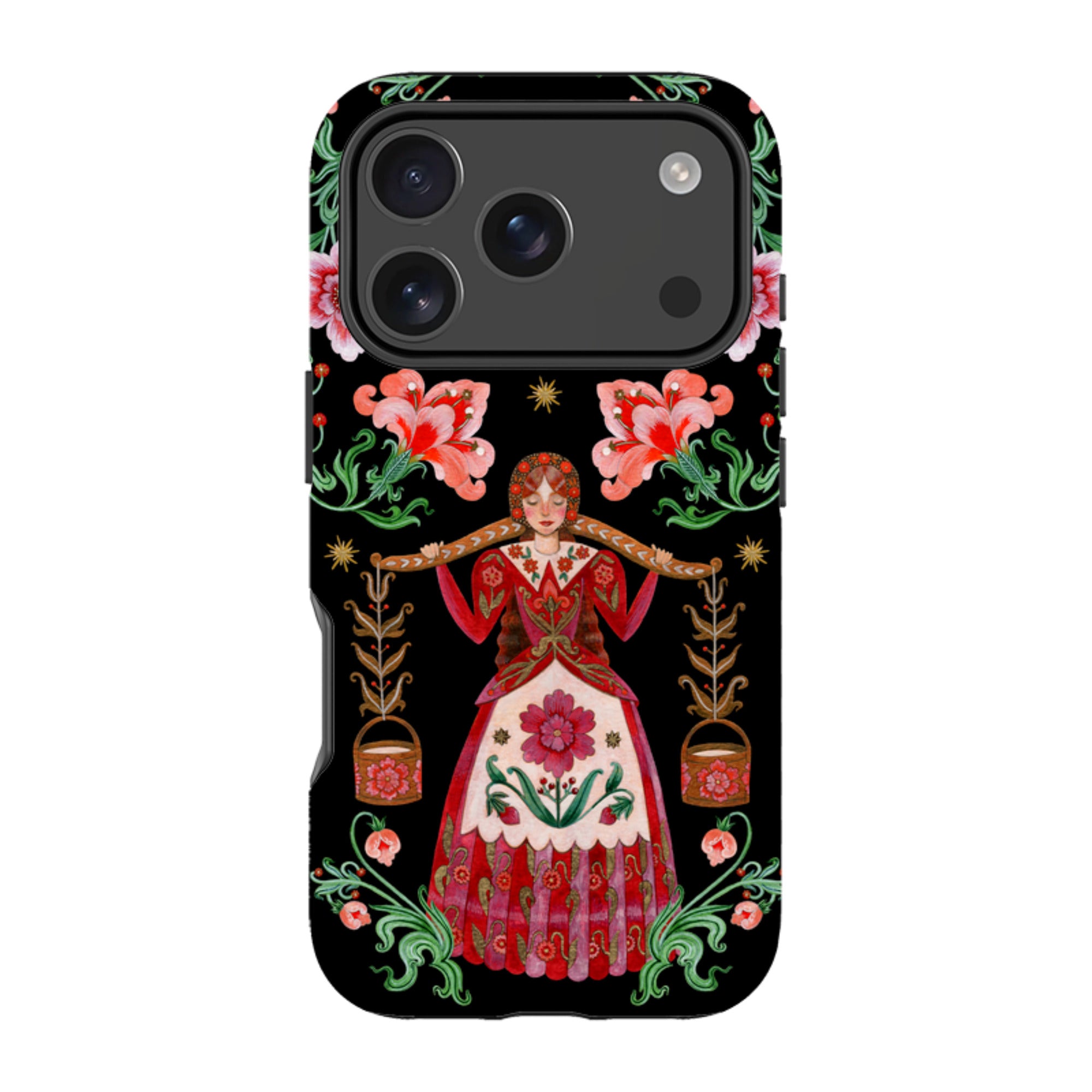 iPhone Tough  Case - Eight Maids A Milking By Maria Matos