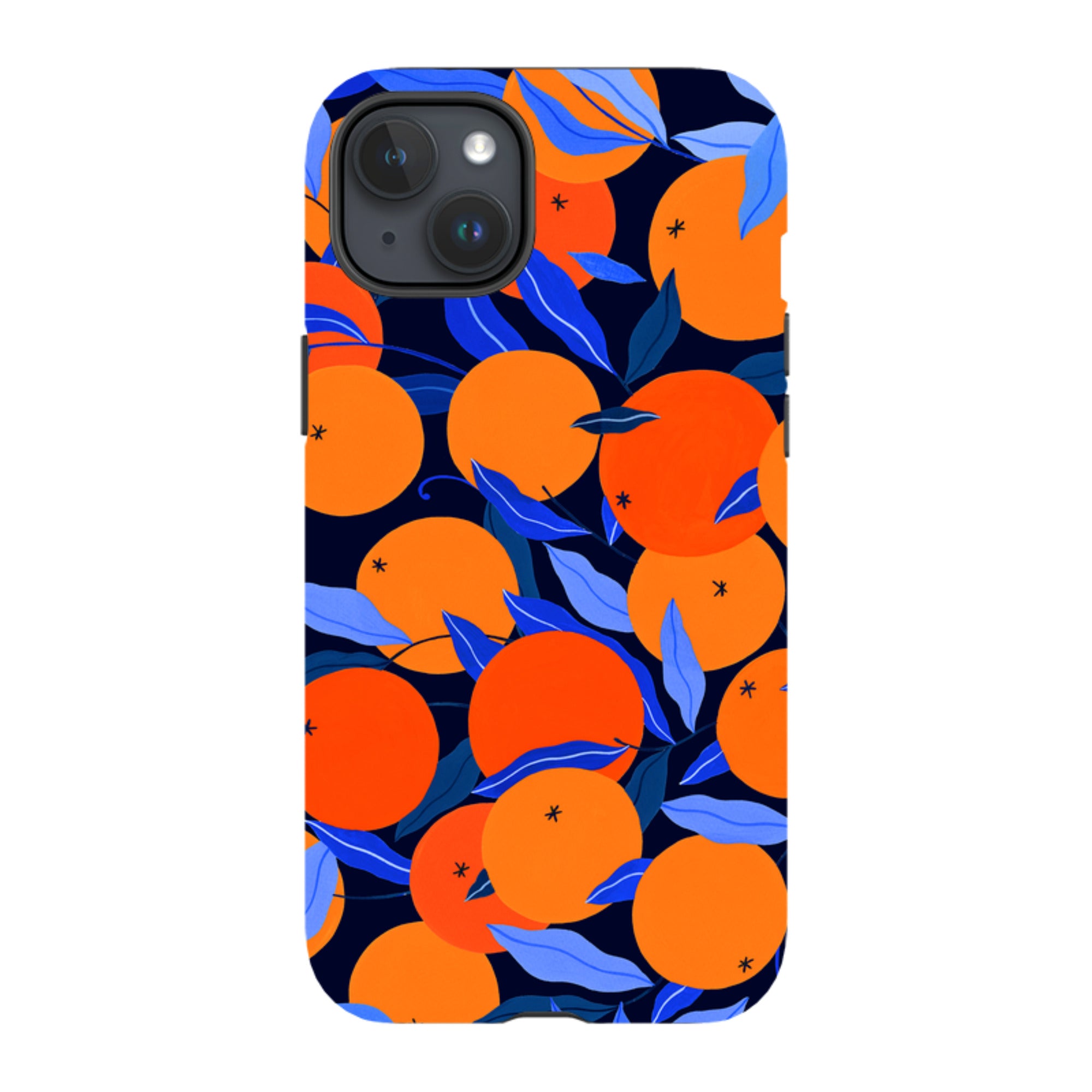 iPhone MagSafe Tough Case -  Arancello Navy Pattern By Madalina Andronic