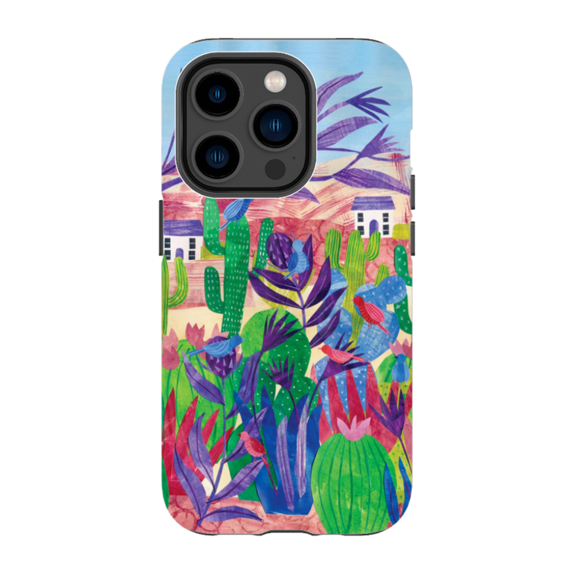 iPhone Tough Case - Desert Cactus By Tracey English