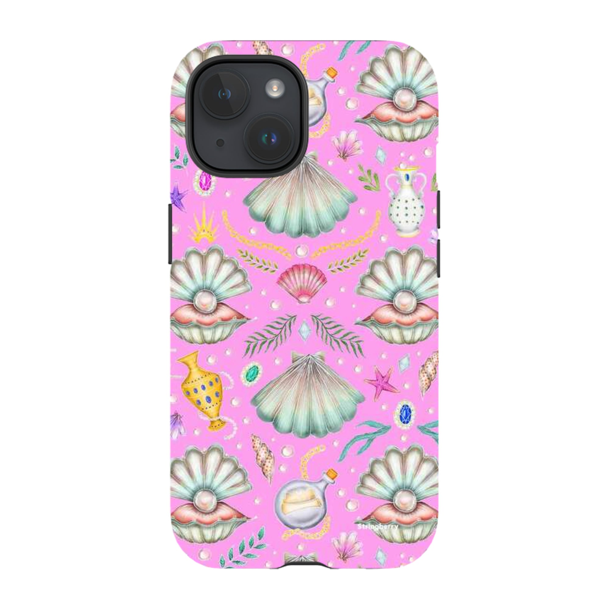 iPhone Tough Case - Pearl's Fantasy Candy Pink By Catherine Rowe