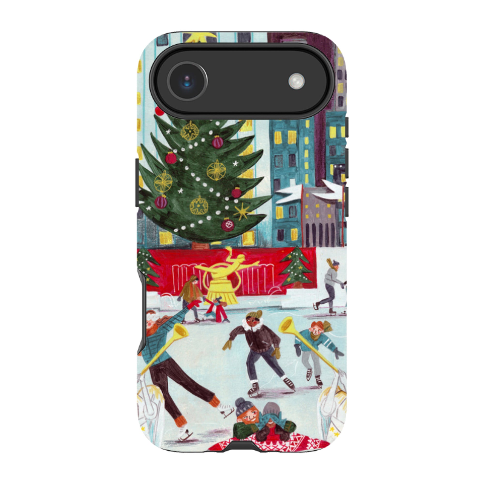 iPhone Tough Case - Xmas In New York By Caroline Bonne Muller