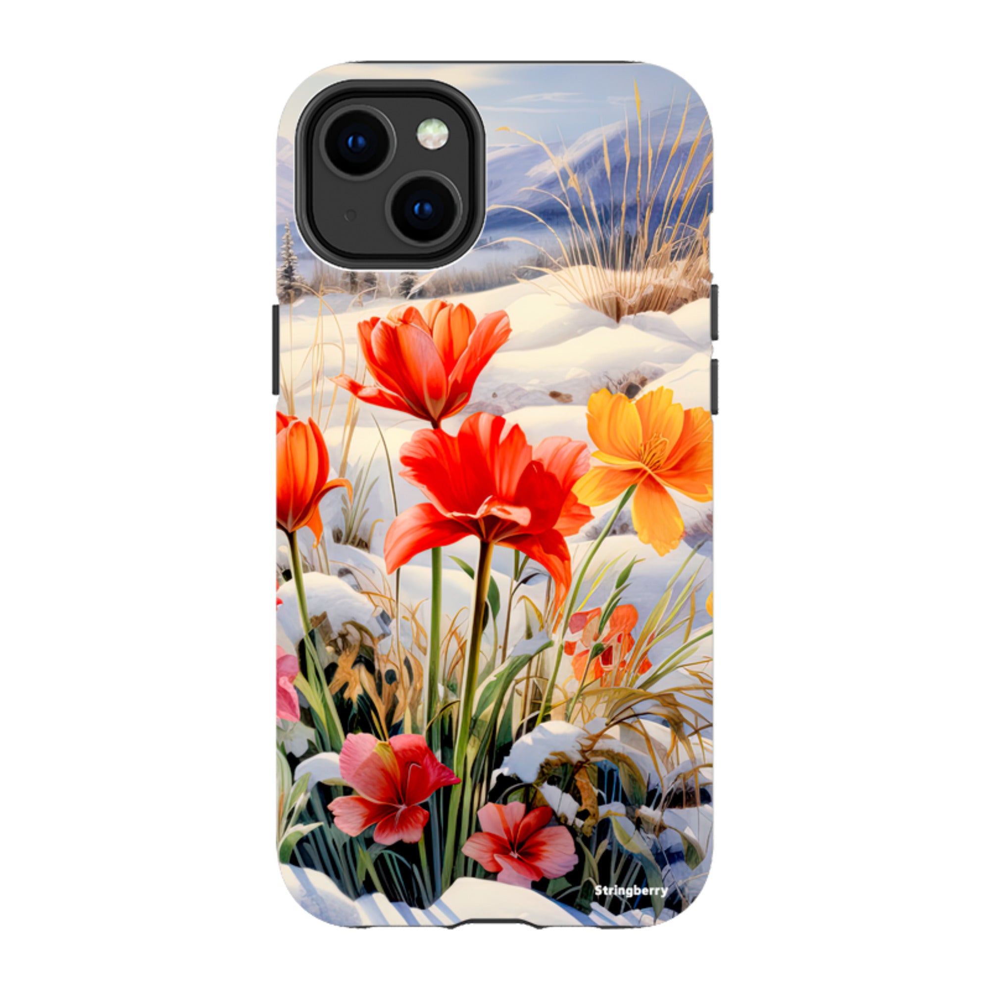 iPhone Tough Case - Winter Wild Flowers III