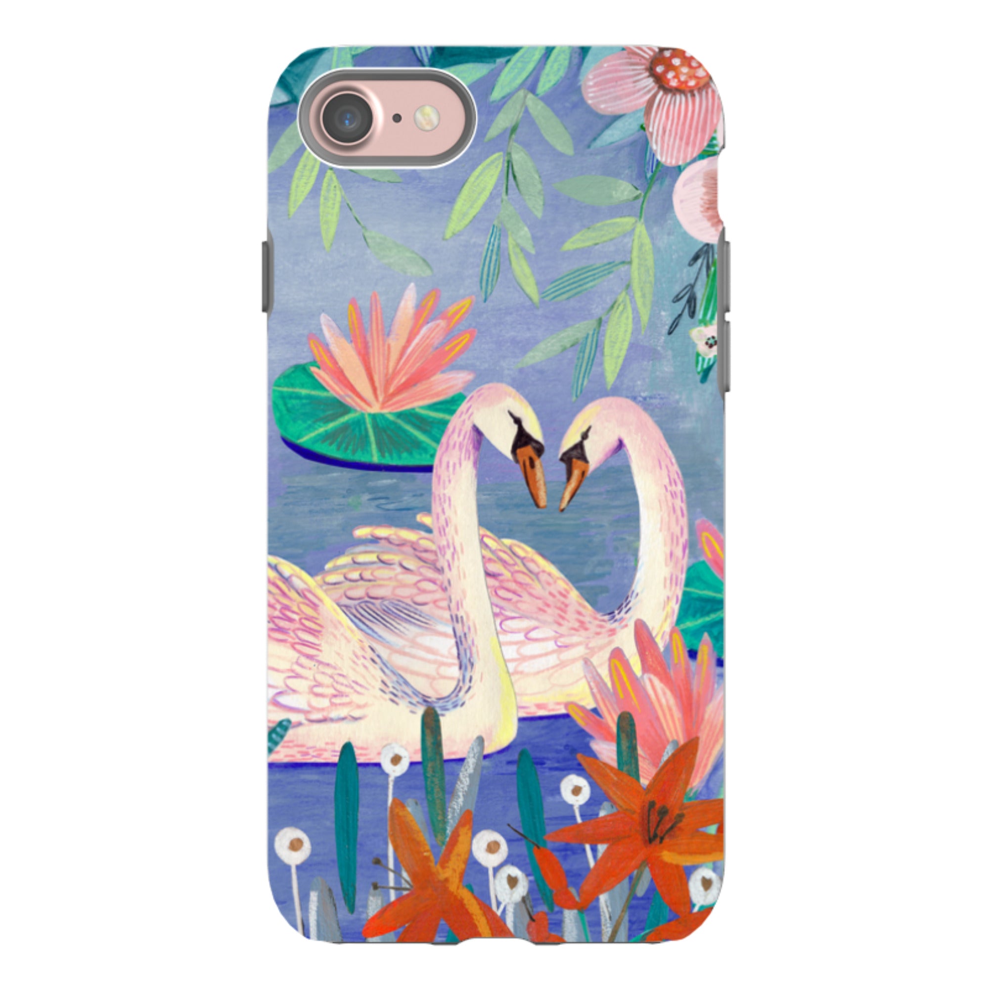 iPhone Tough Case - Swans By Caroline Bonne Muller