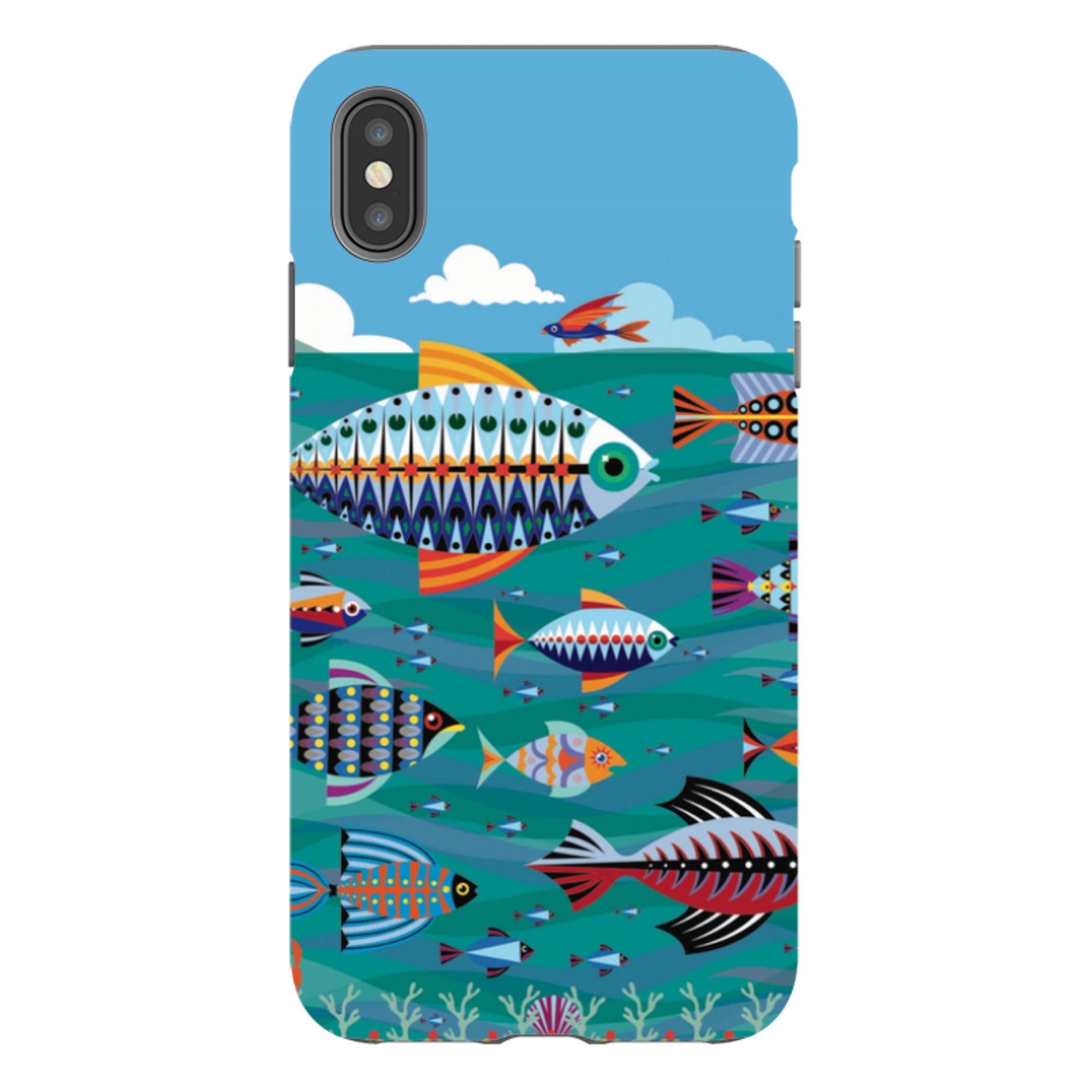 iPhone Tough Case - Fish By Patternistas