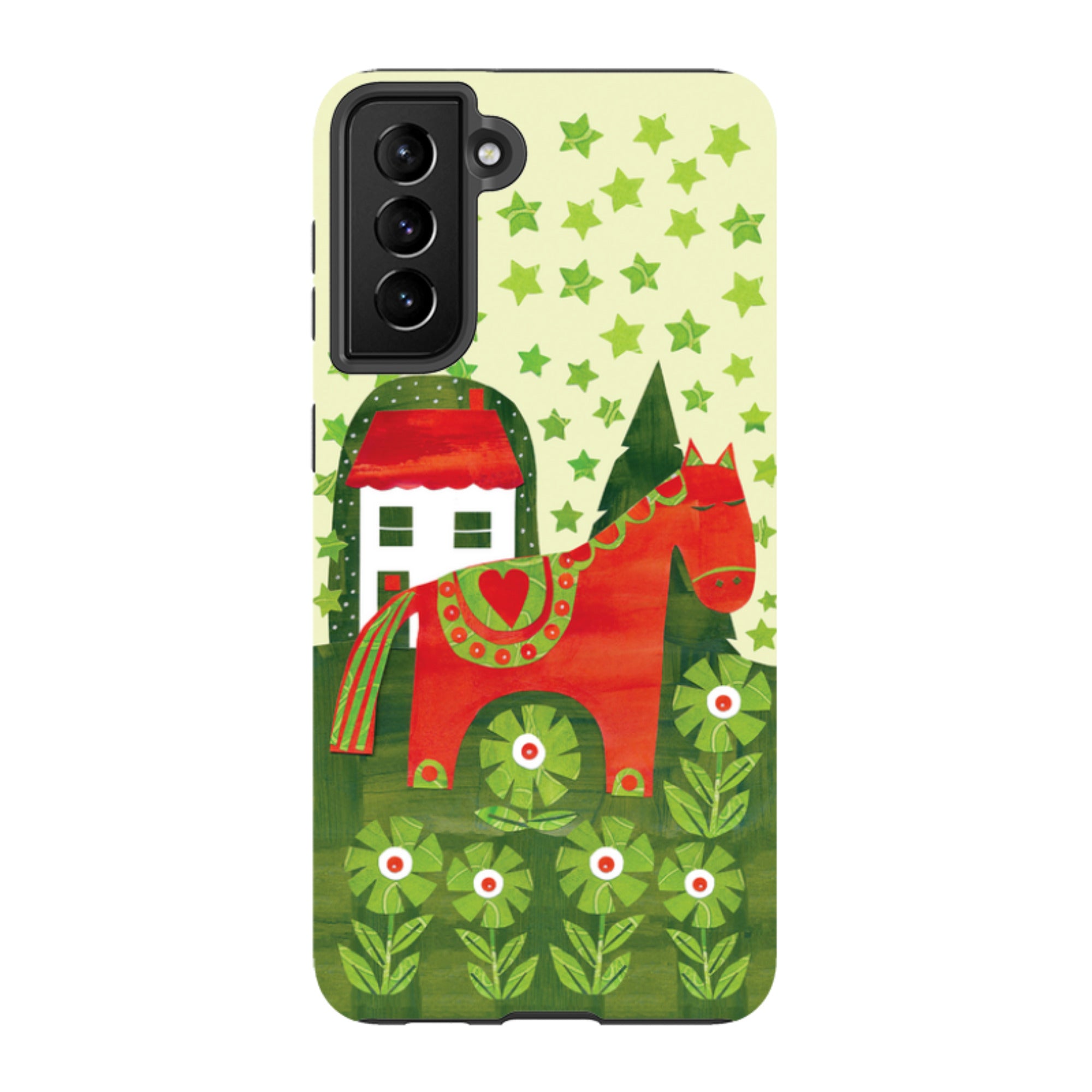 Samsung Tough Case - Red Dala Horse By Tracey English