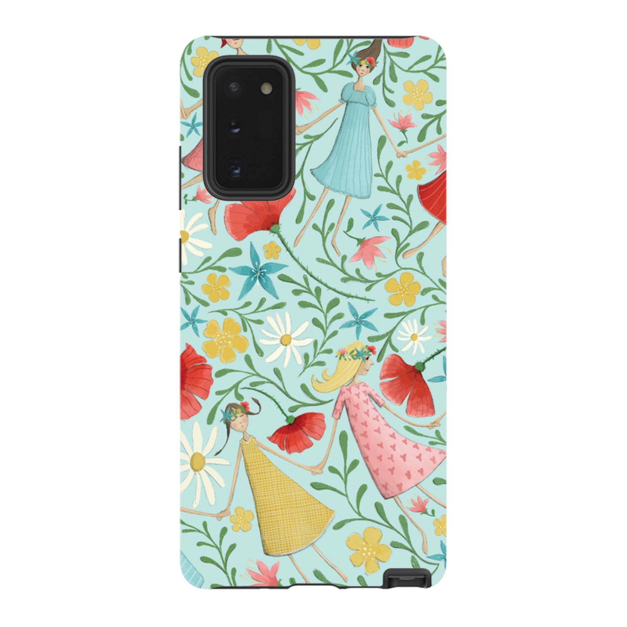 Samsung Tough Case - Midsummer Dance Blue By Maja Lindberg