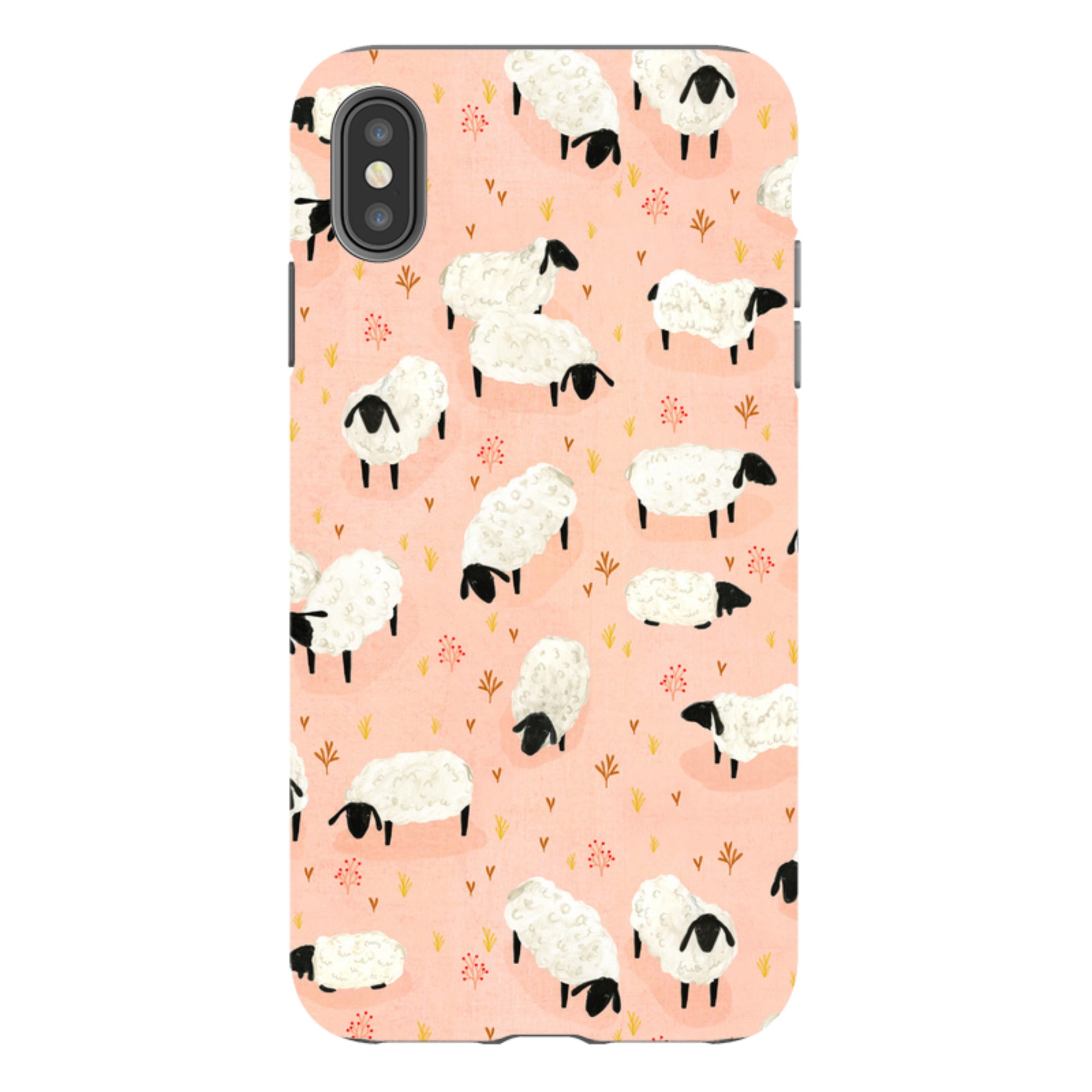 iPhone Tough Case - Sheep Pink By Katherine Quinn