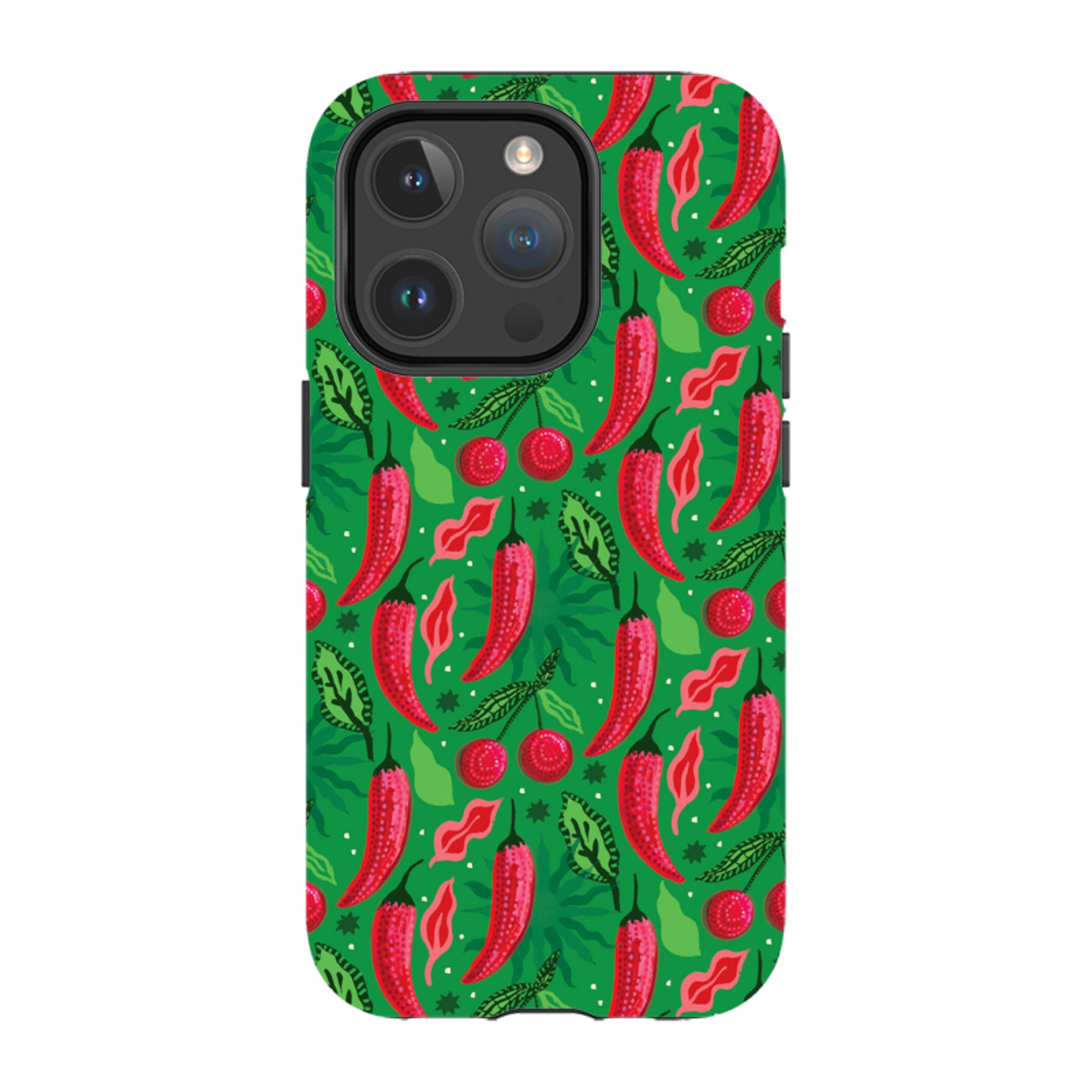 iPhone MagSafe Tough Case - Chilli Cherry By Emma Frances Grant