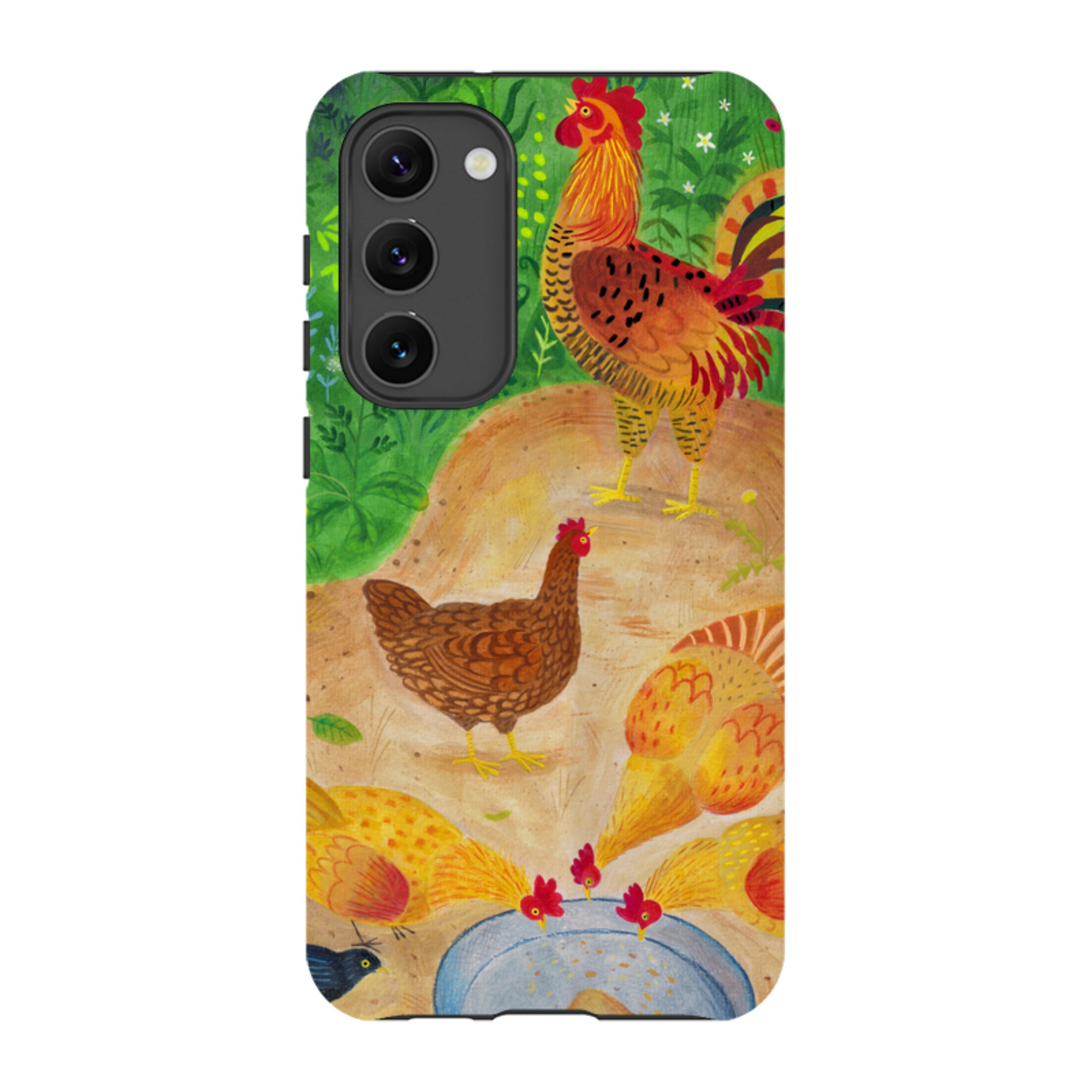 Samsung Tough Case - Chickens By Bex Parkin