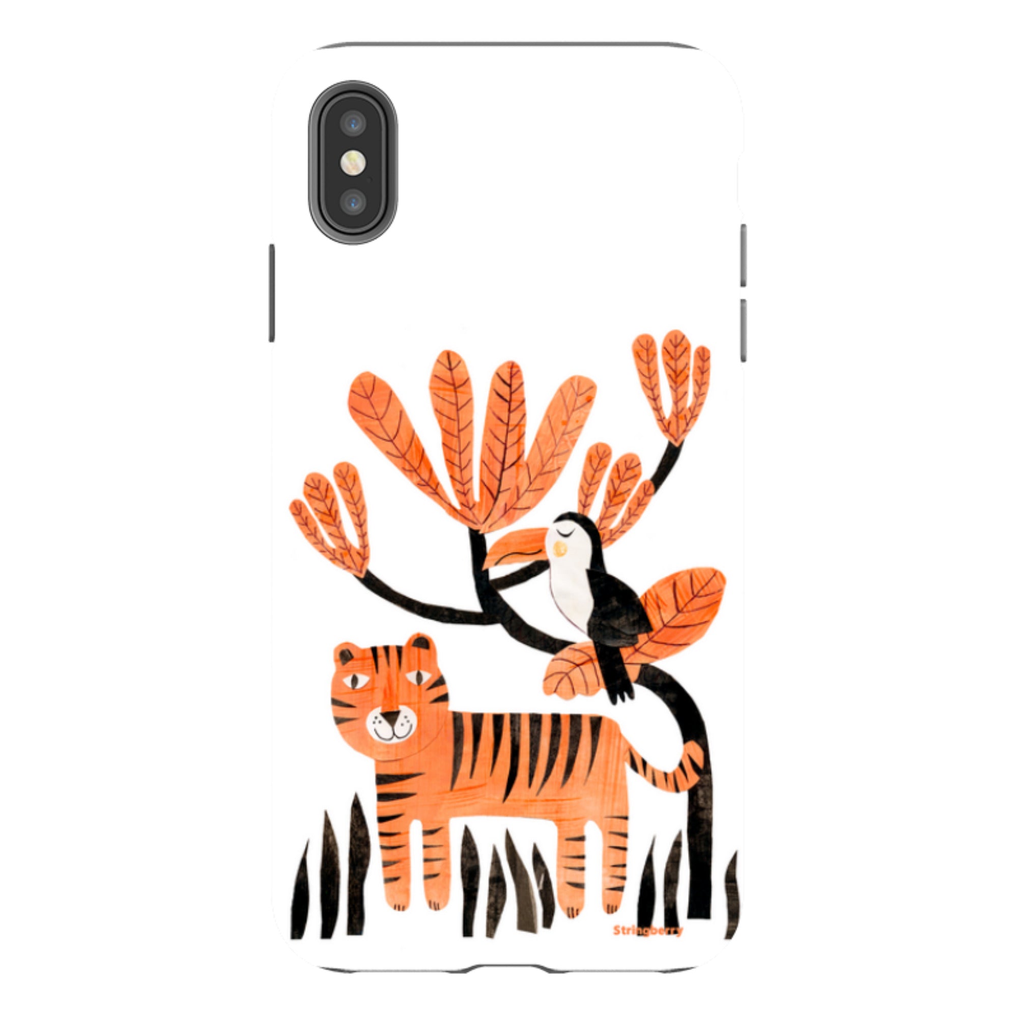 iPhone Tough Case - Tiger And Toucan By Tracey English