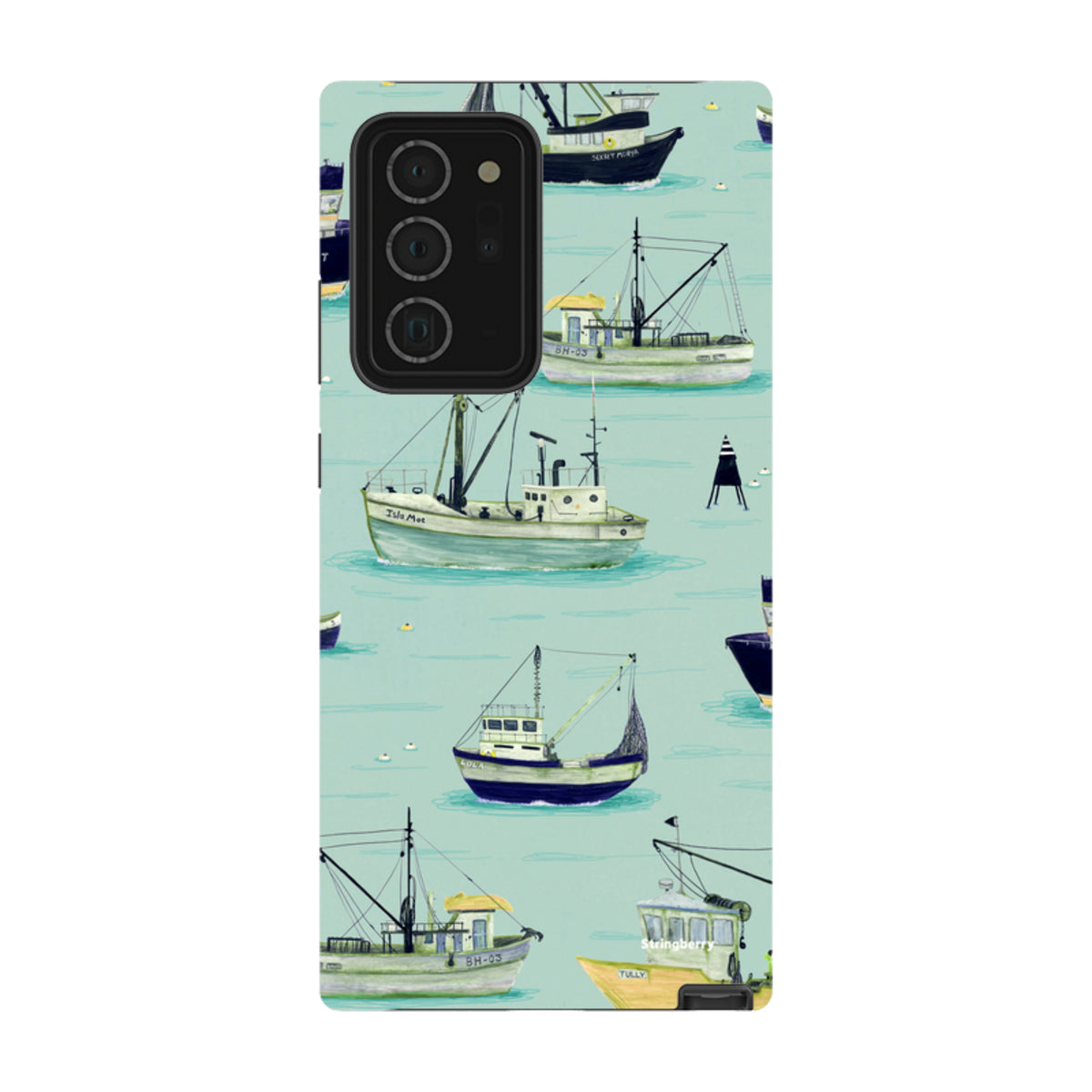 Samsung Tough Case - Fishing Boats Blue By Katherine Quinn