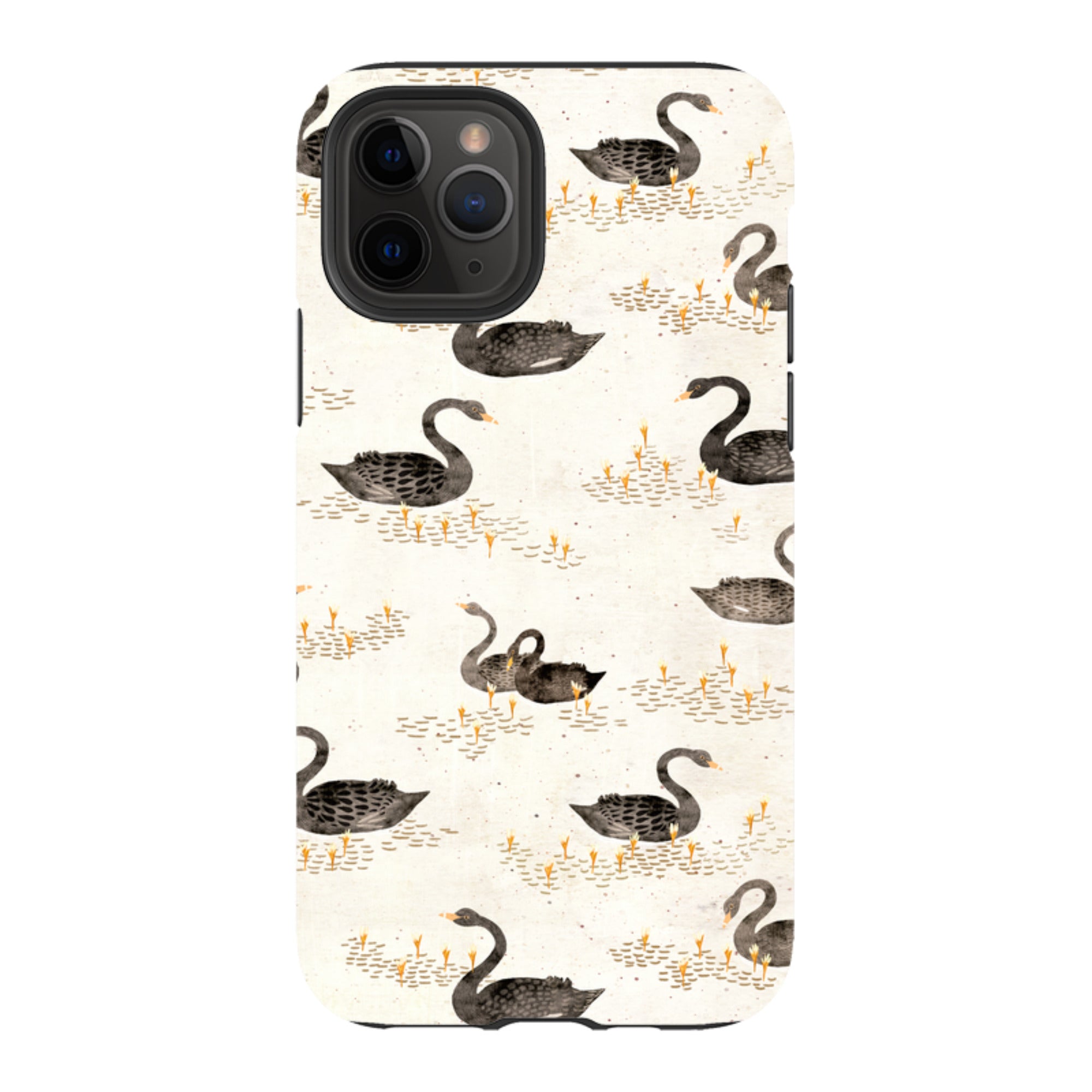 iPhone Tough Case - Swans Cream By Katherine Quinn