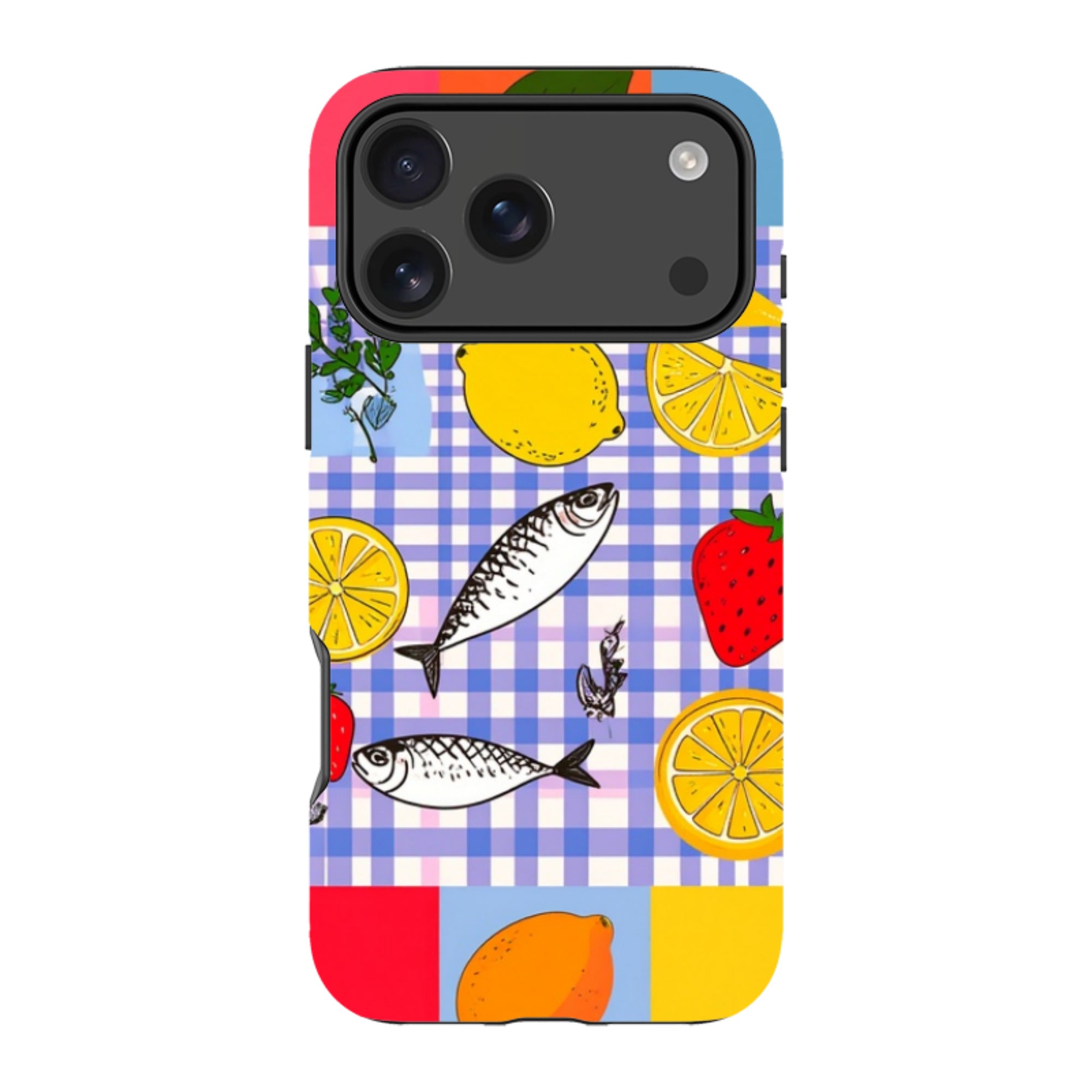 iPhone Tough Case - Sardines and Checks
